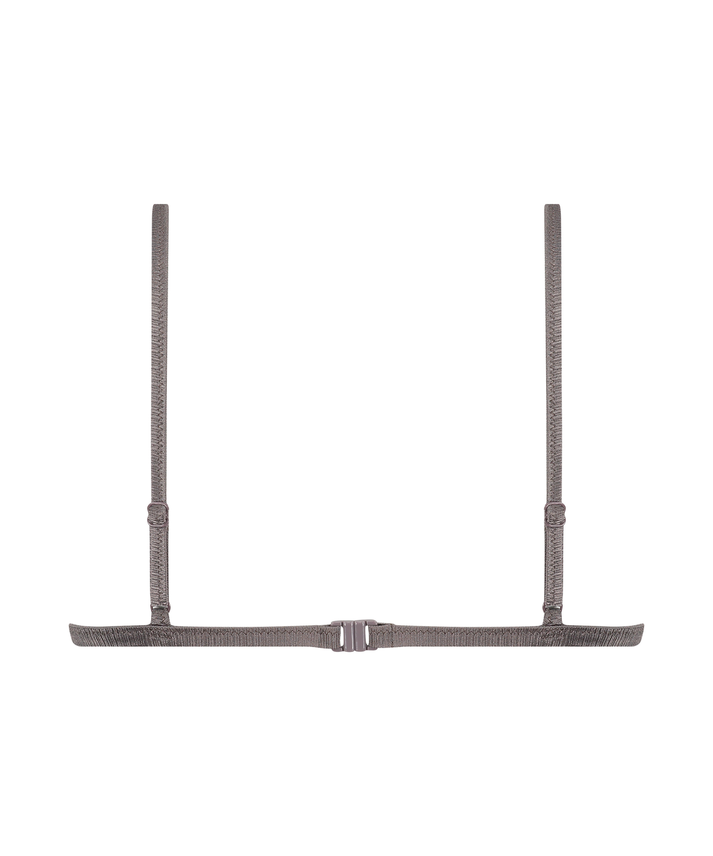 Haut de bikini triangle Luna, Gris, main