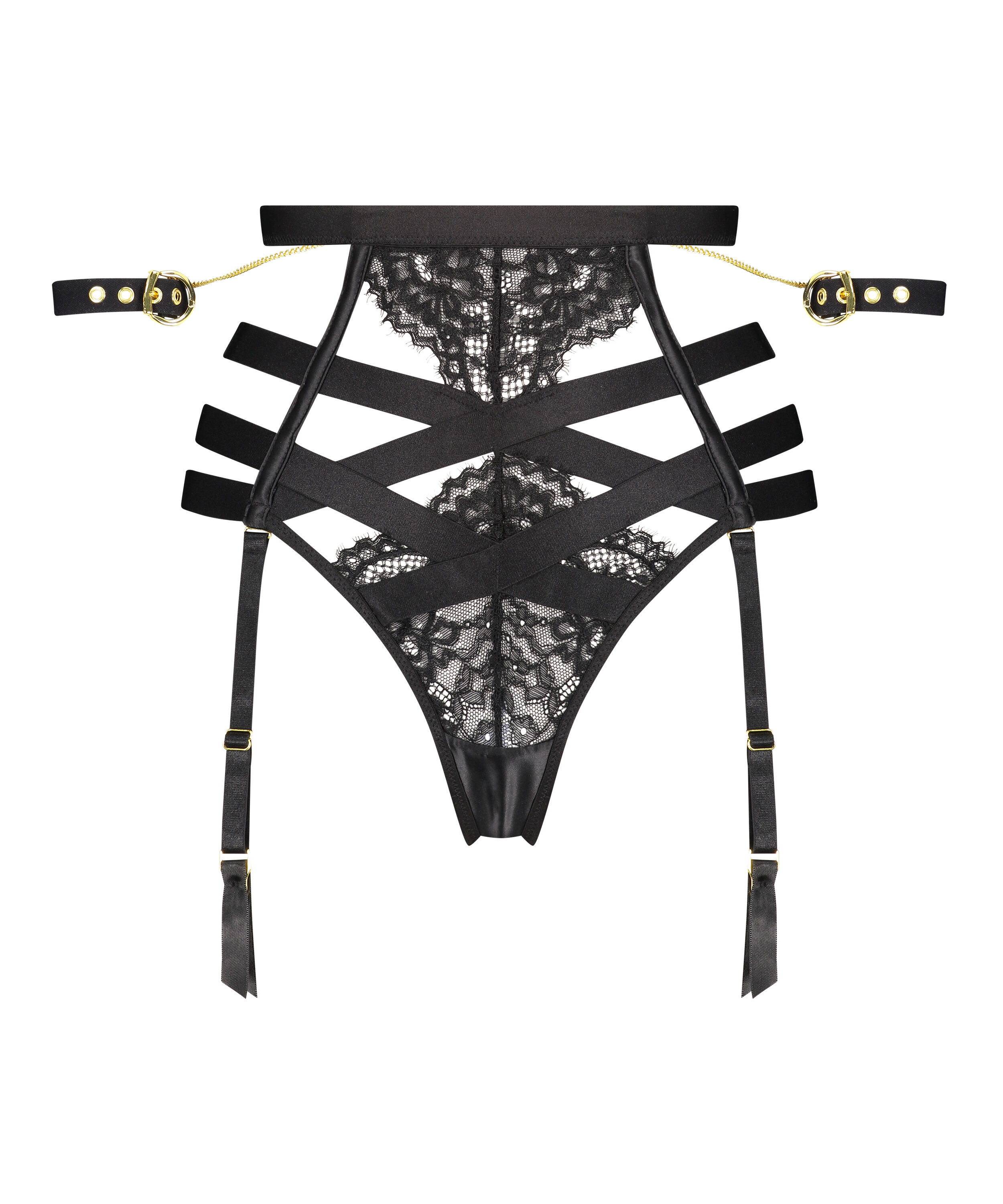 String taille haute Ivy, Noir
