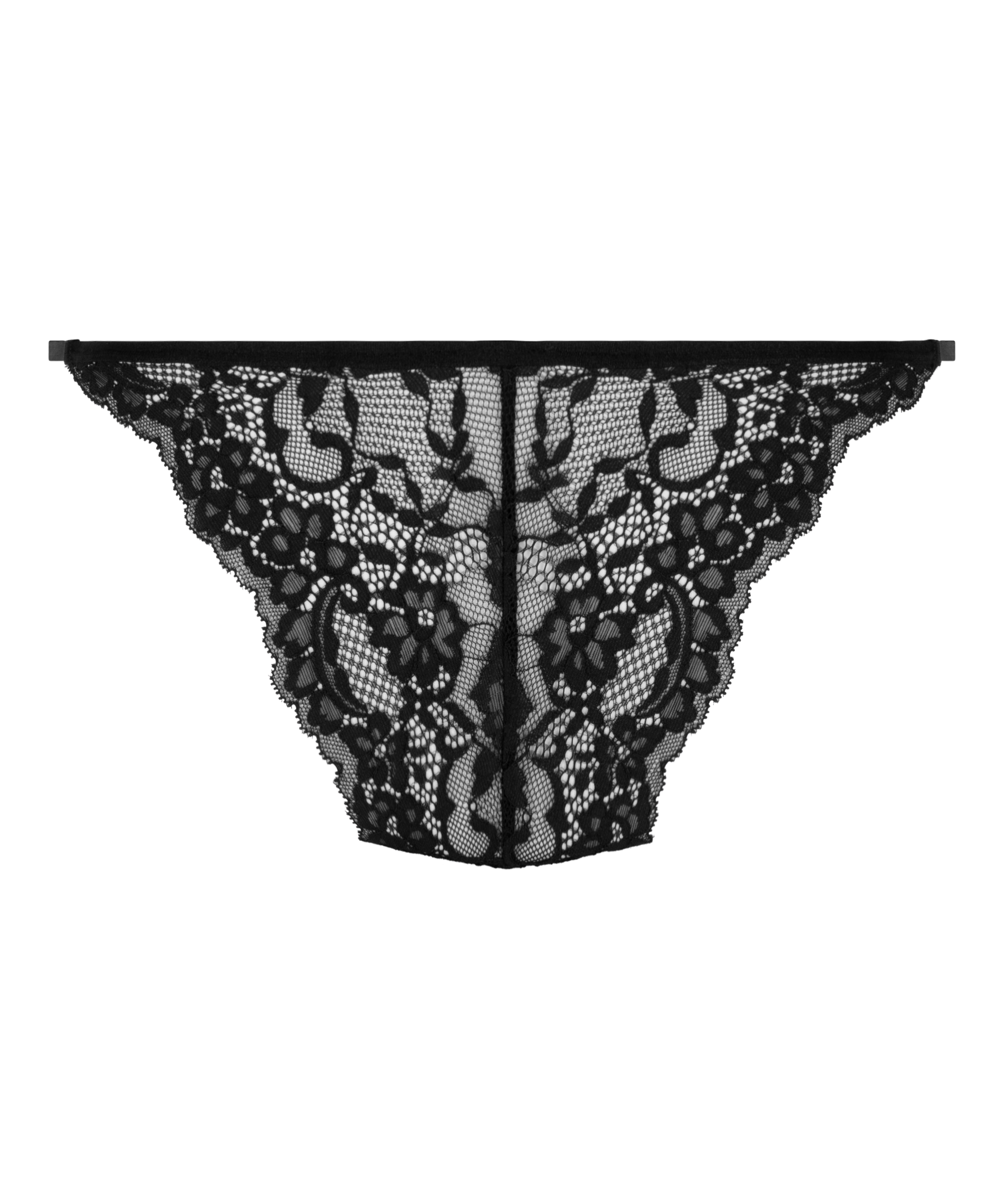 Slip brésilien jambes hautes Kaiden, Noir, main