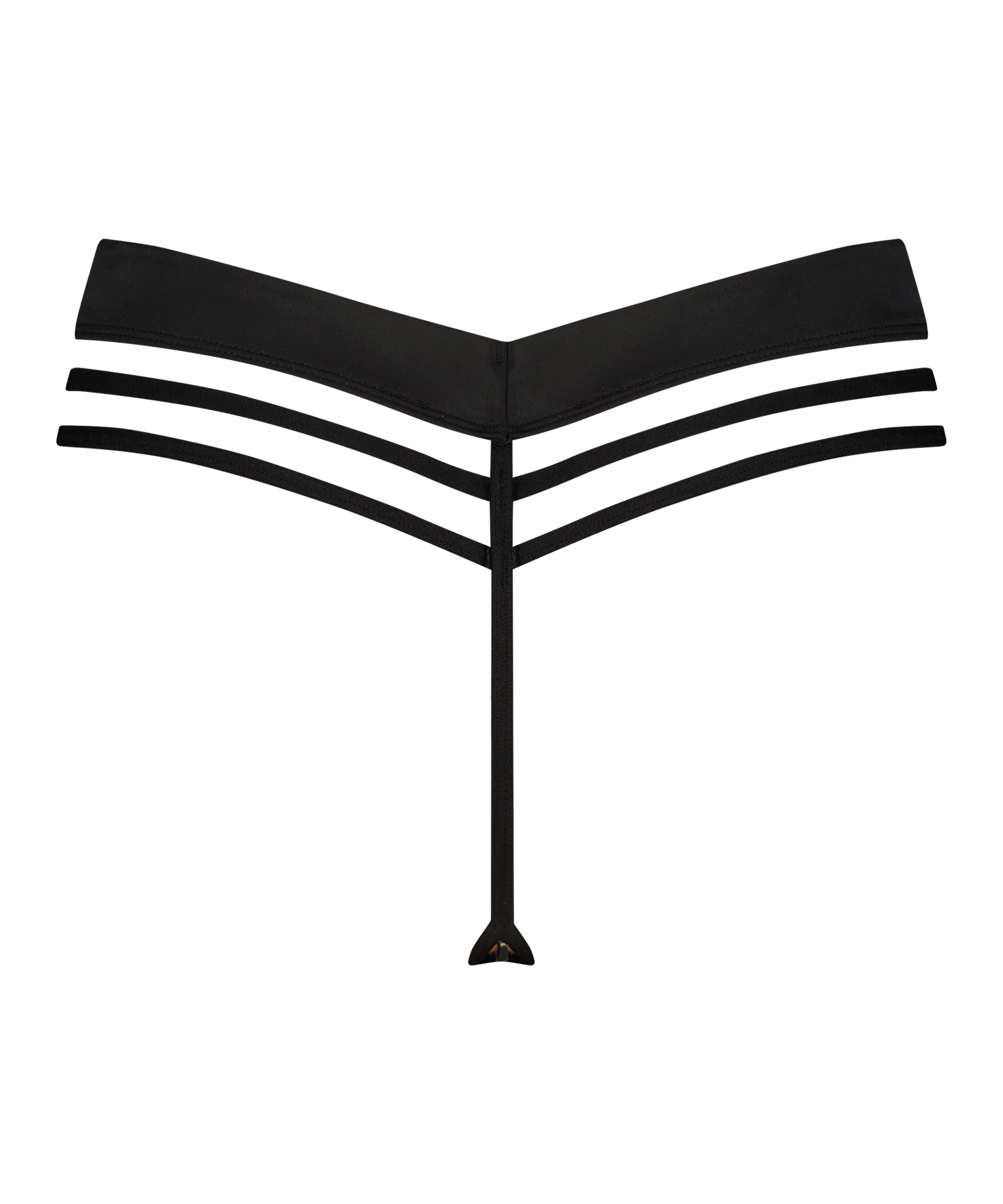 String taille haute Kat, Noir, main