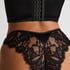 Culotte brésilienne jambes hautes Grace, Noir
