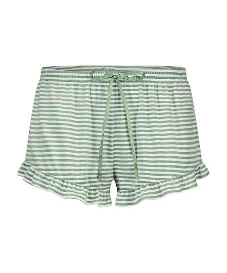 Short Velours à volants, Vert