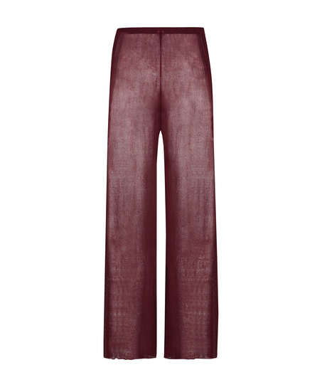 Pantalon de plage en maille ouverte, Rouge