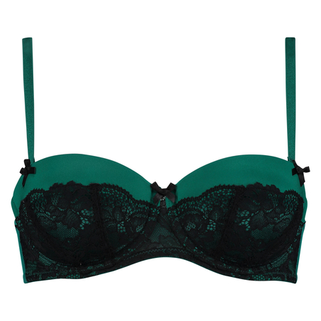 Soutien-gorge à armatures préformé sans bretelles Lenka, Vert