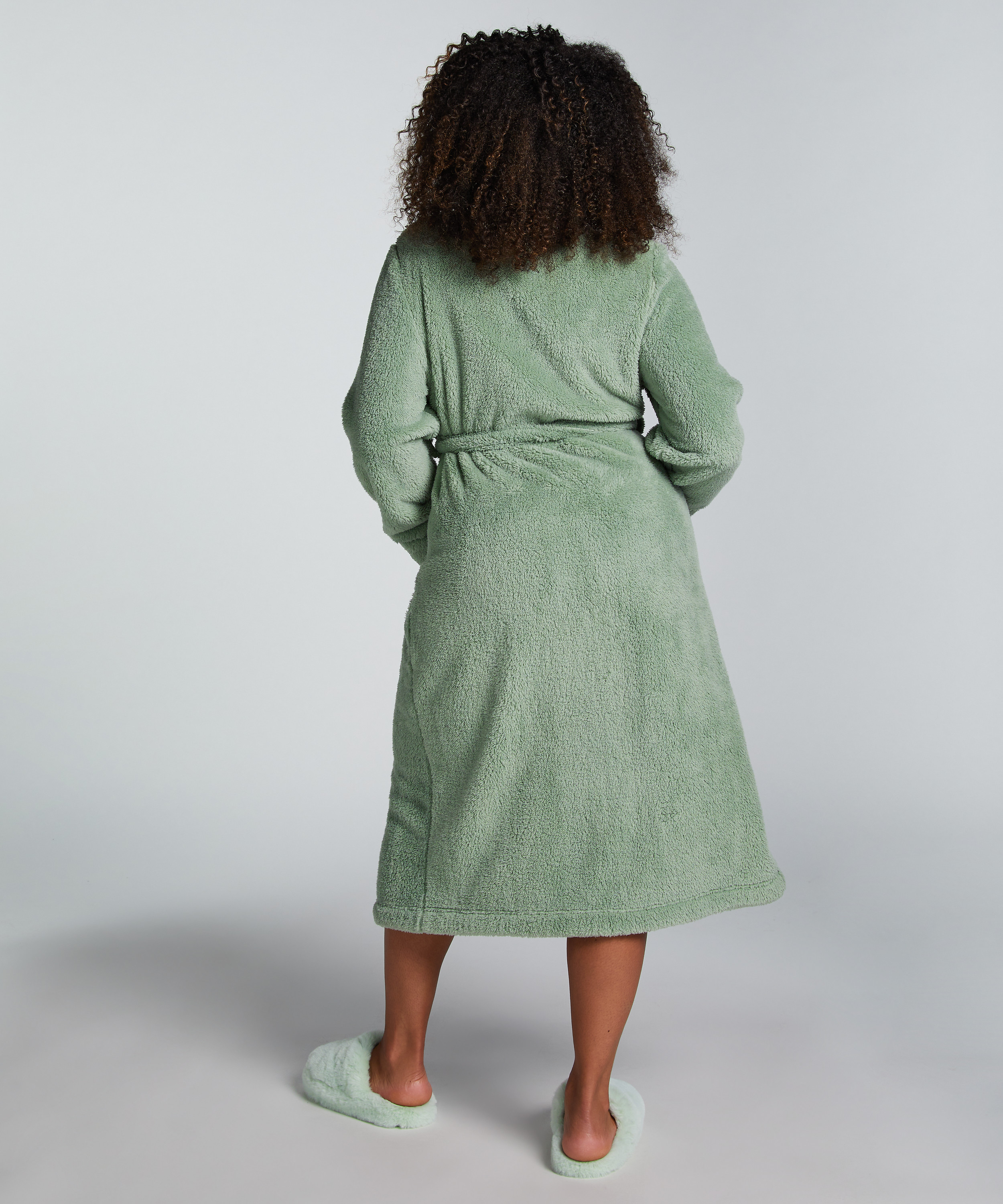 Peignoir Fleece, Vert, main