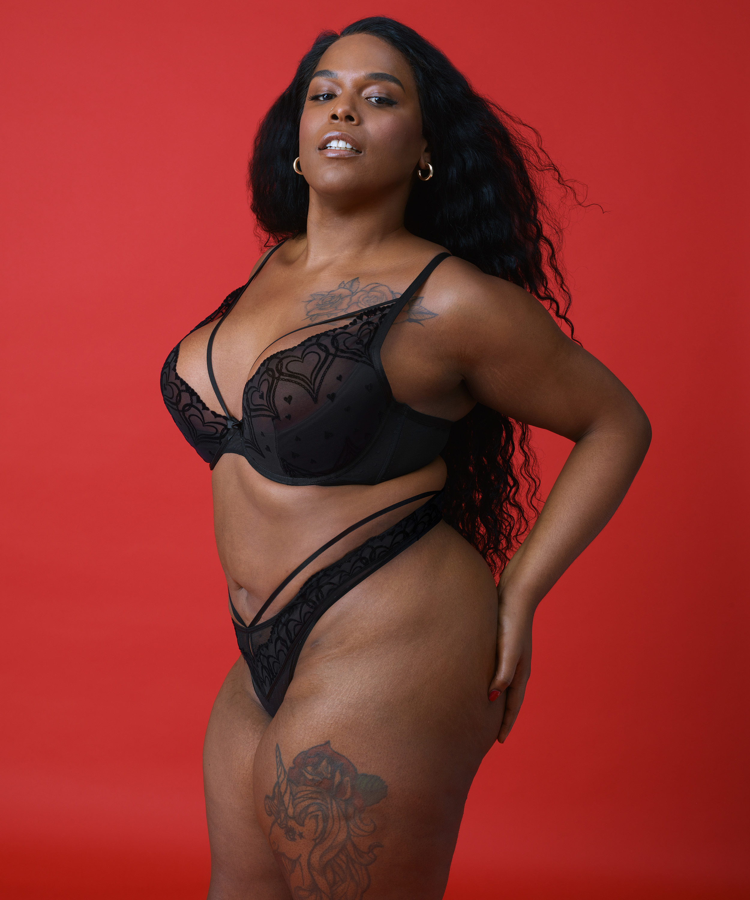 Soutien-gorge à armatures non-préformé Pippa, Noir, main