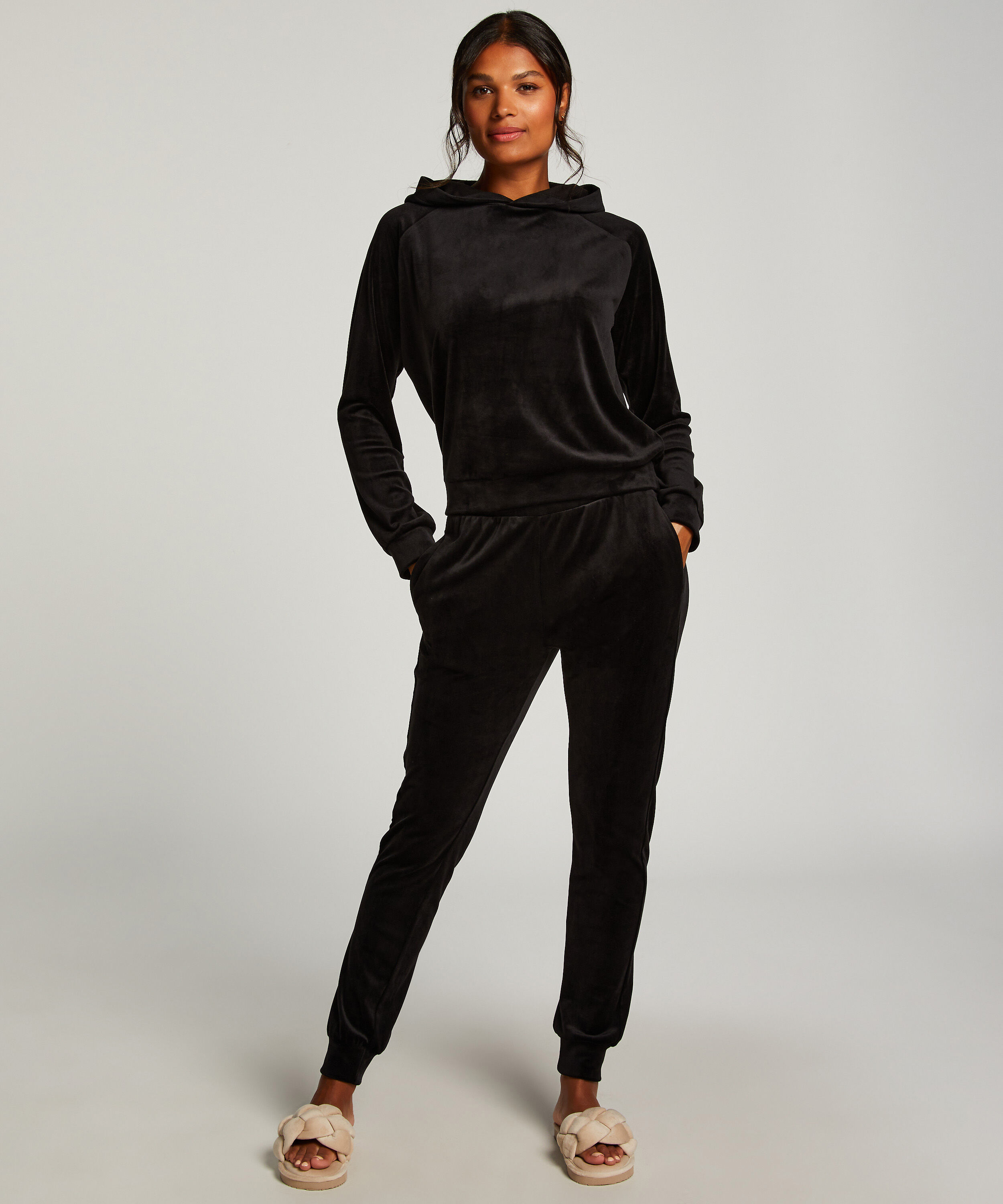 Tall Pantalon de jogging Velours, Noir