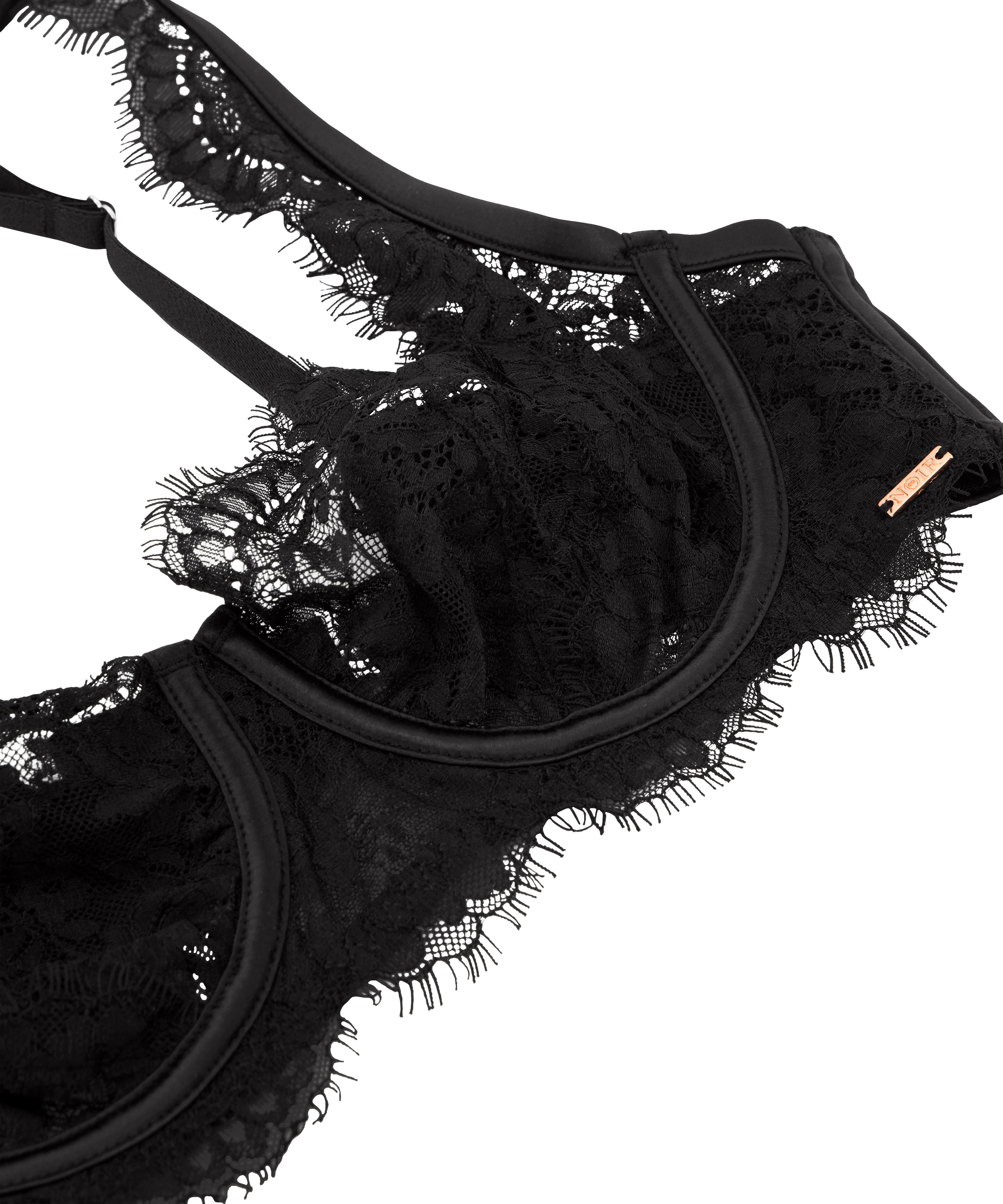 Soutien-gorge non-rembourré à armatures Chalice, Noir, main