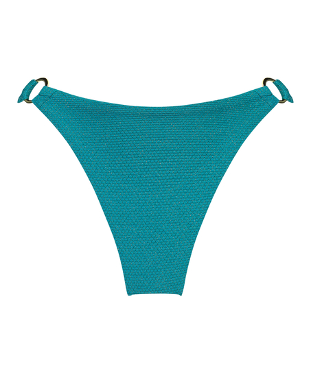 Slip de Bikini Échancrés Relief, Vert