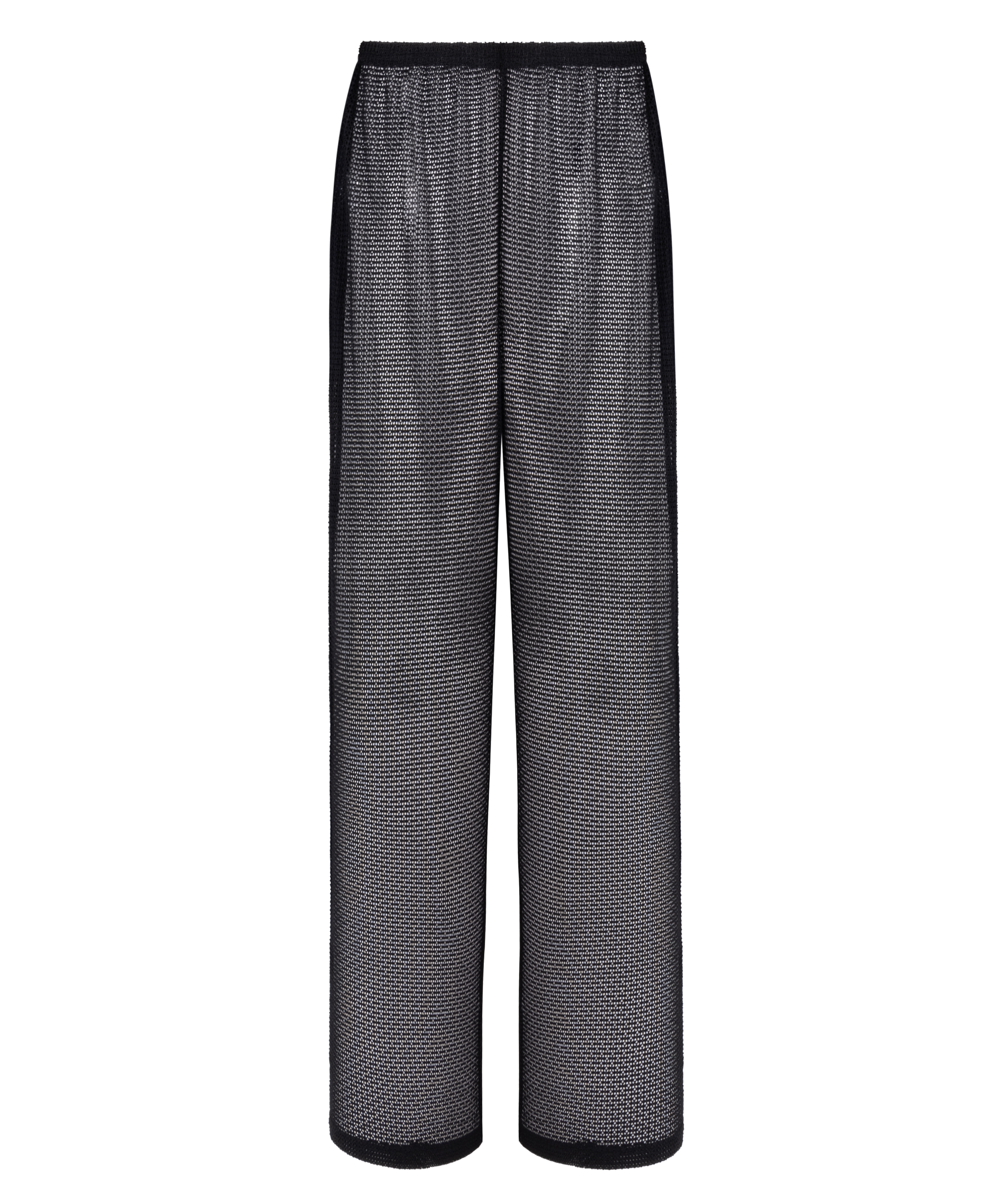 Pantalon de plage en maille, Noir, main