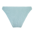 Slip de Bikini Échancrés Crinkle, Bleu