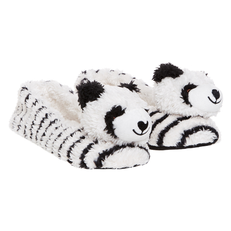 Ballerina slippers Animal Panda, Blanc