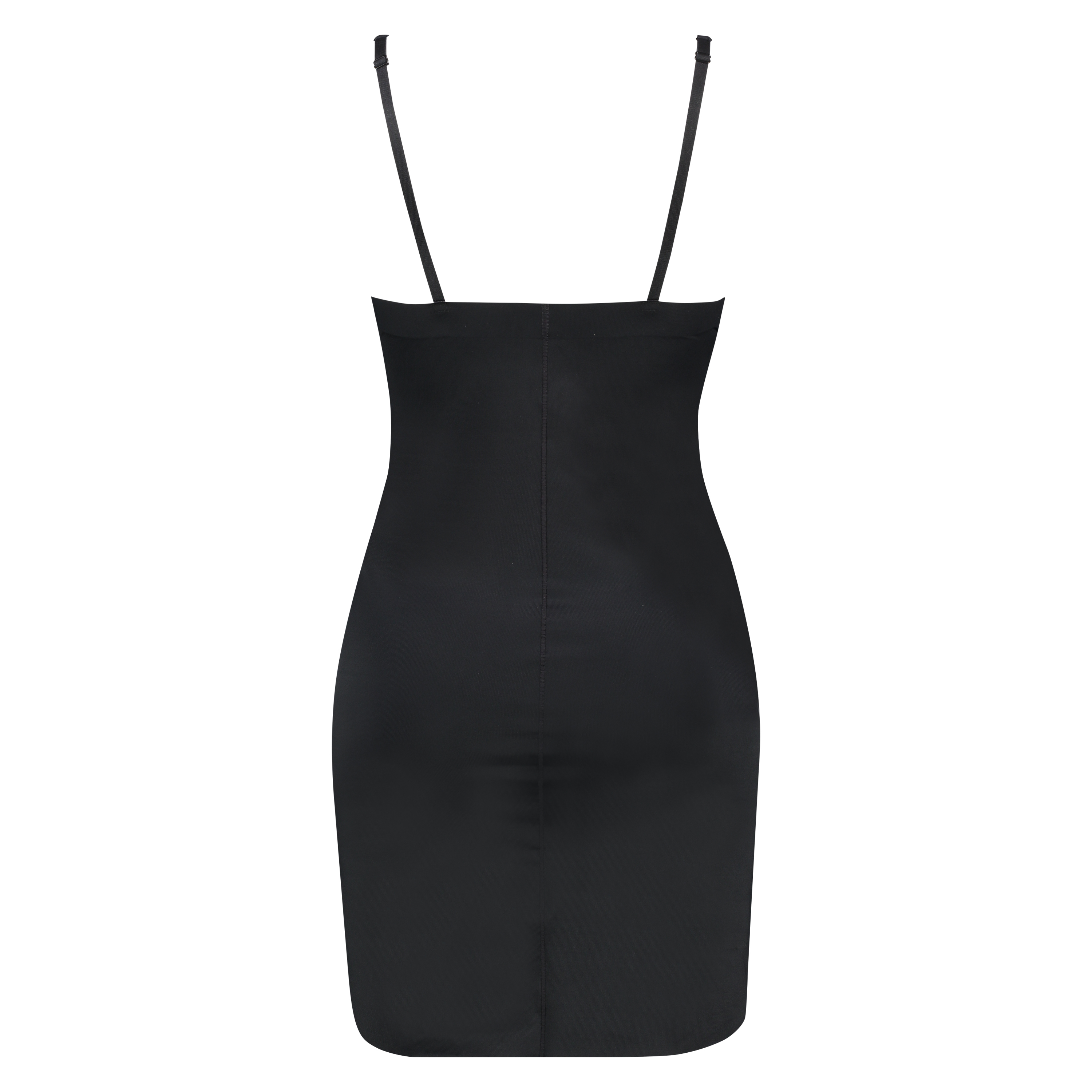 Robe sculptante en dentelle scuba, Noir, main