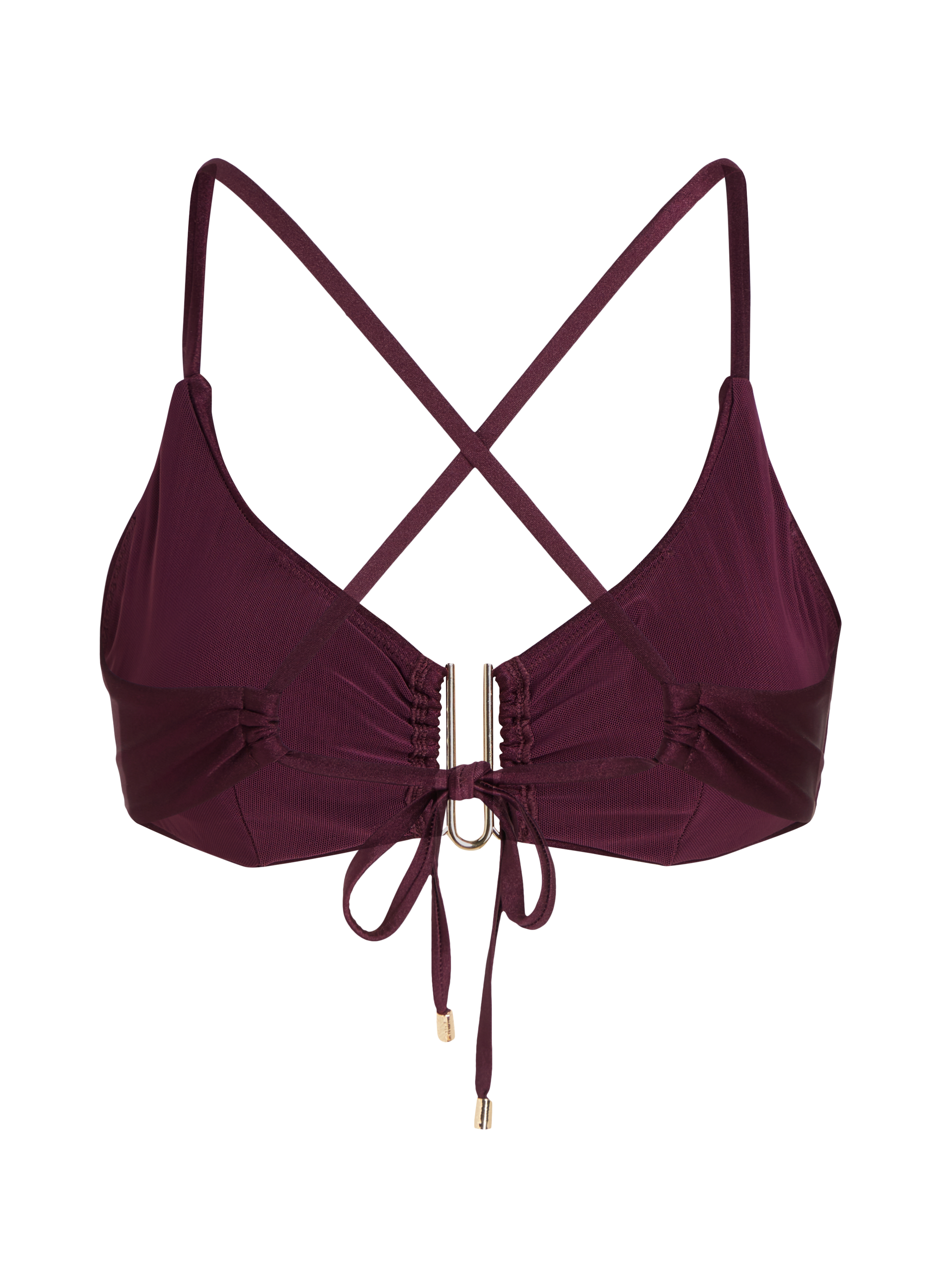 Haut de bikini court Costa, Violet, main