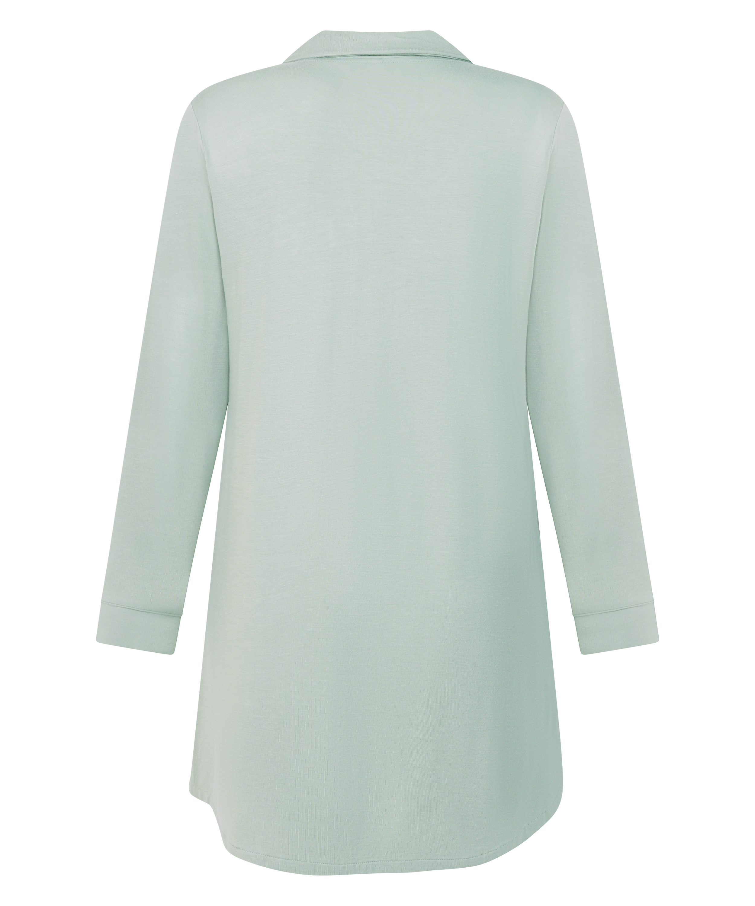 Robe-chemise à manches longues en jersey Essential, Vert, main