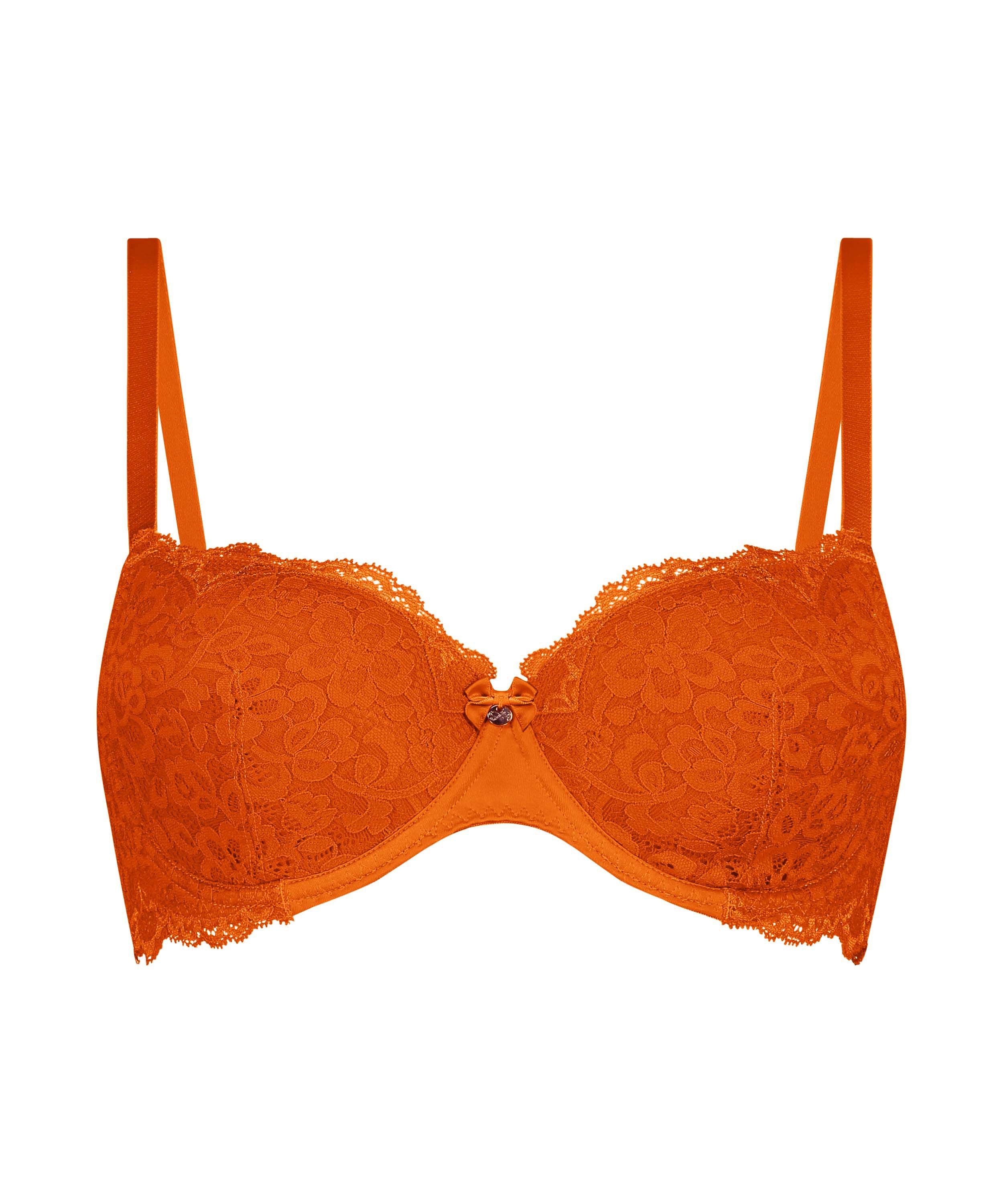 Soutien-gorge à armatures préformé Marine, Orange, main