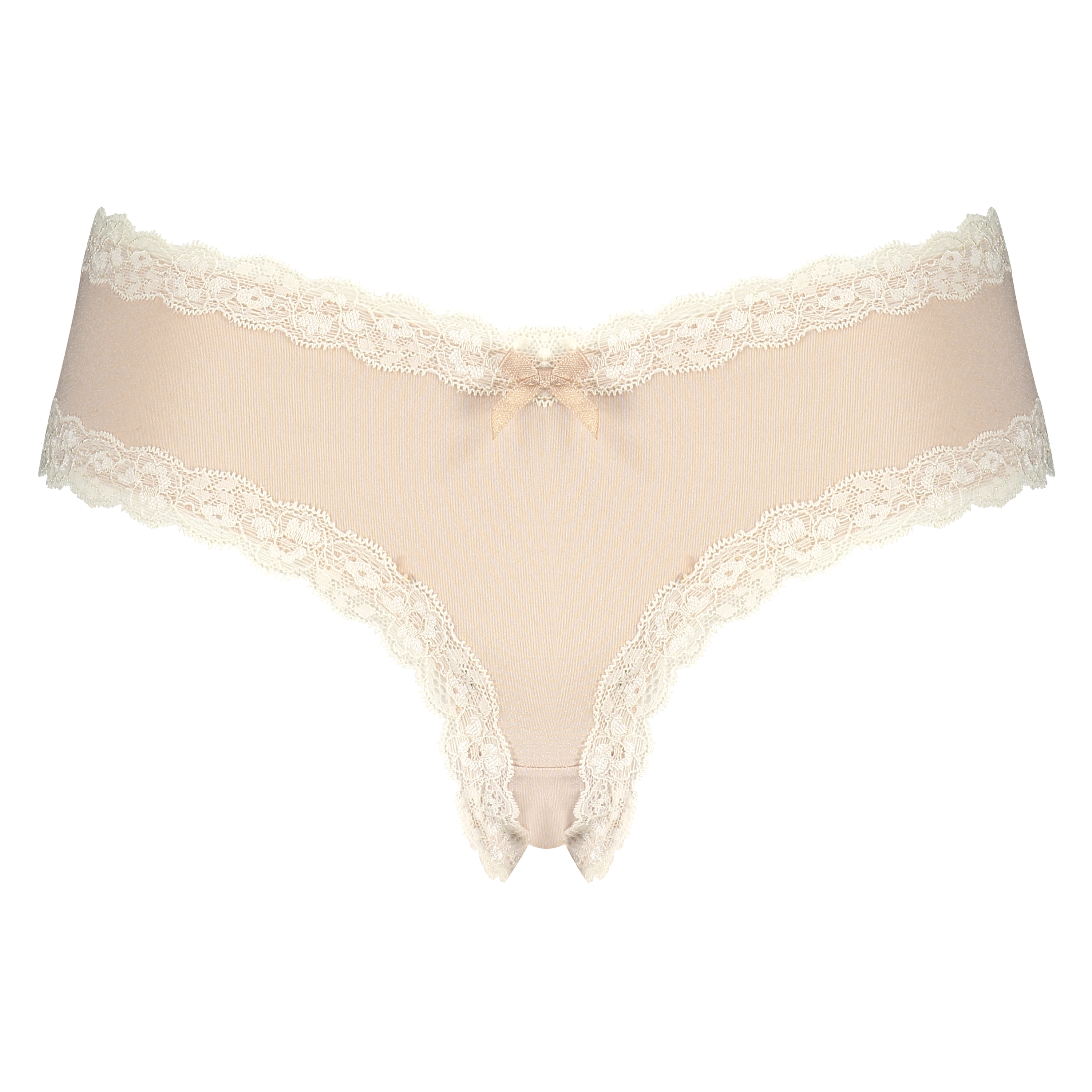 Slip brésilien V-shape micro, Beige, main