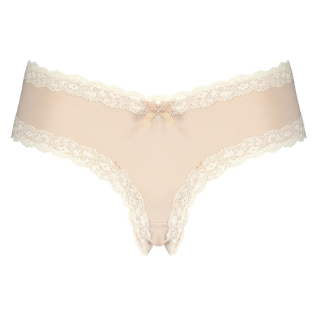 Slip brésilien V-shape micro, Beige