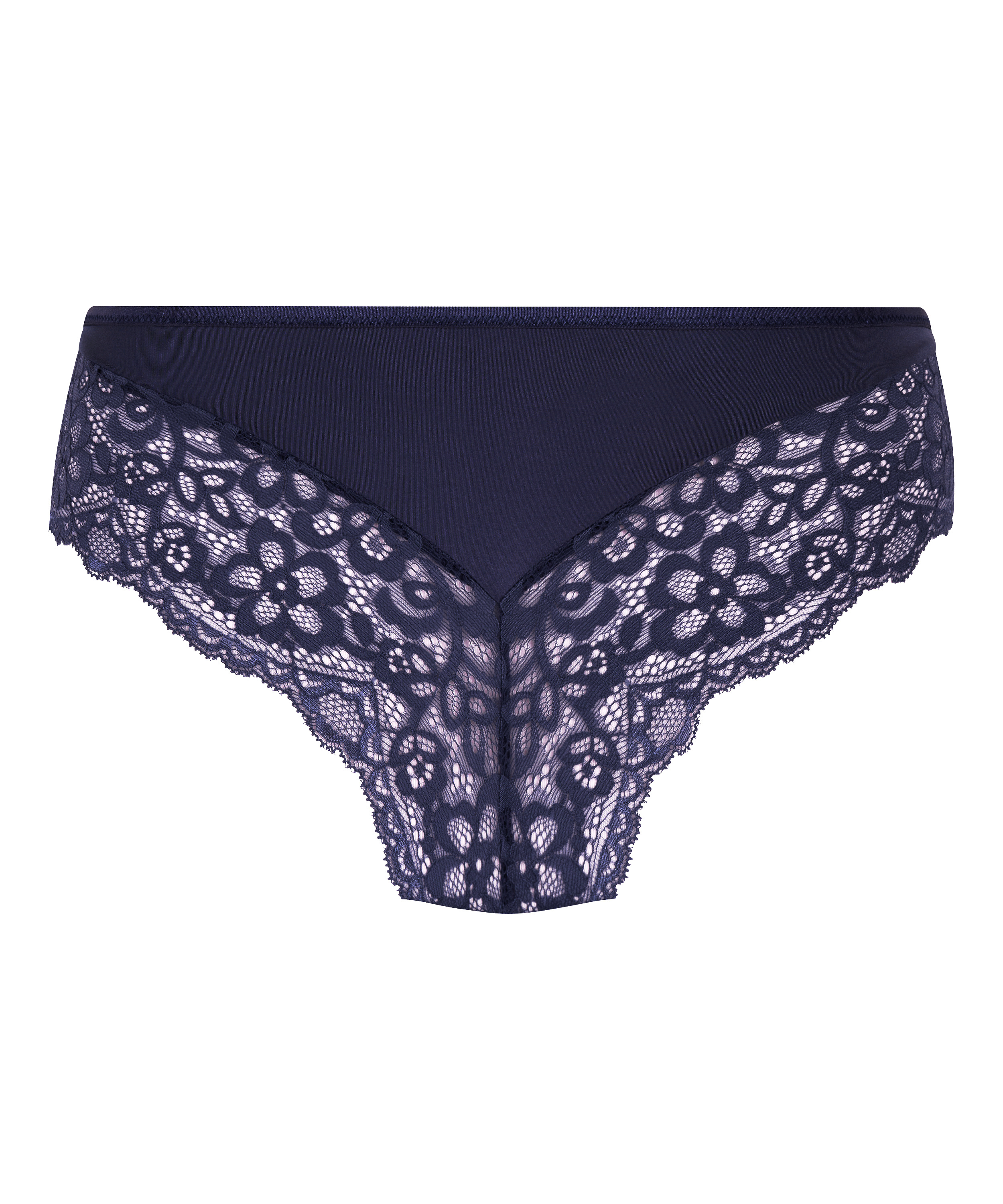 Slip brésilien Marine, Bleu, main