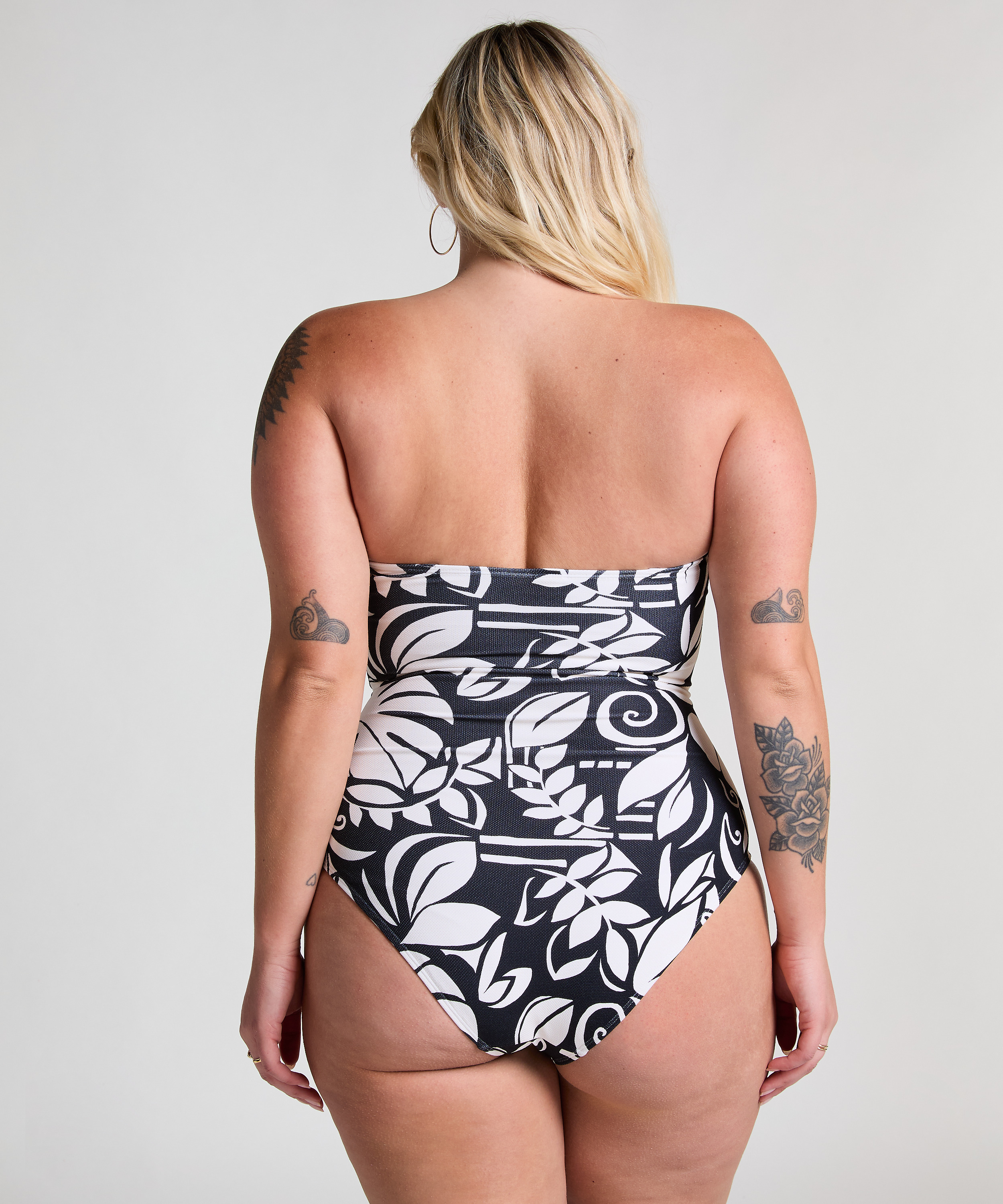 Maillot de bain bandeau Maurice, Noir, main