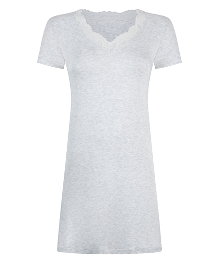 Chemise de nuit en jersey, Gris