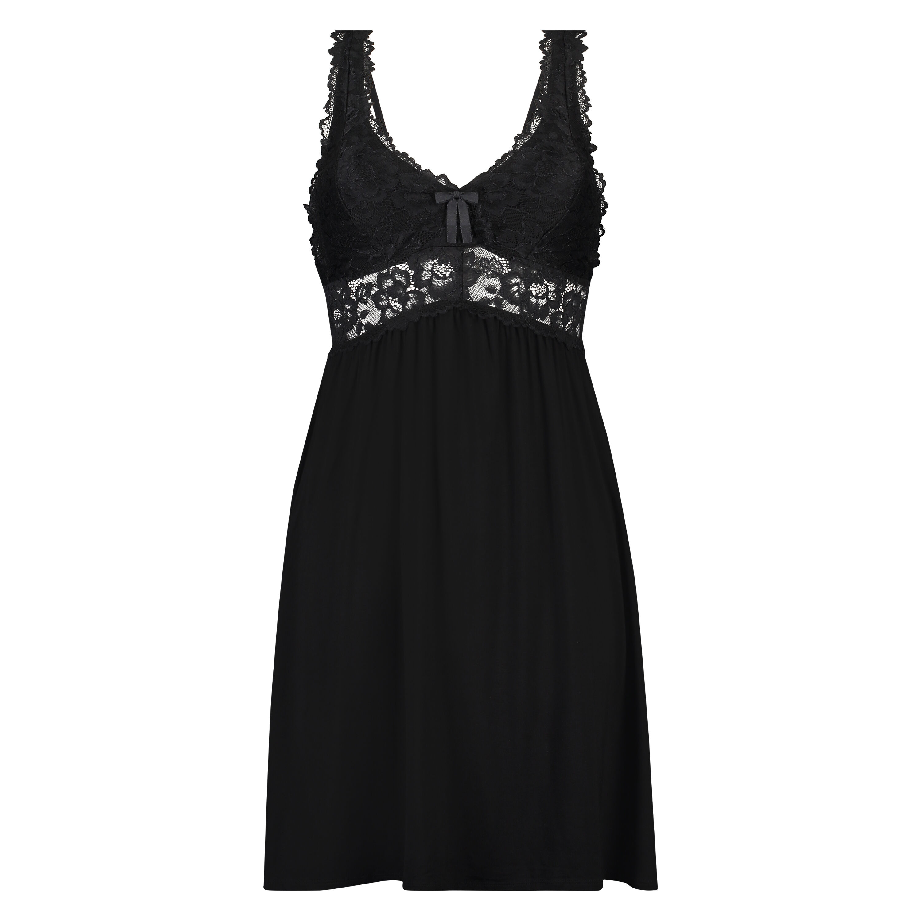 Nuisette Modal Lace, Noir