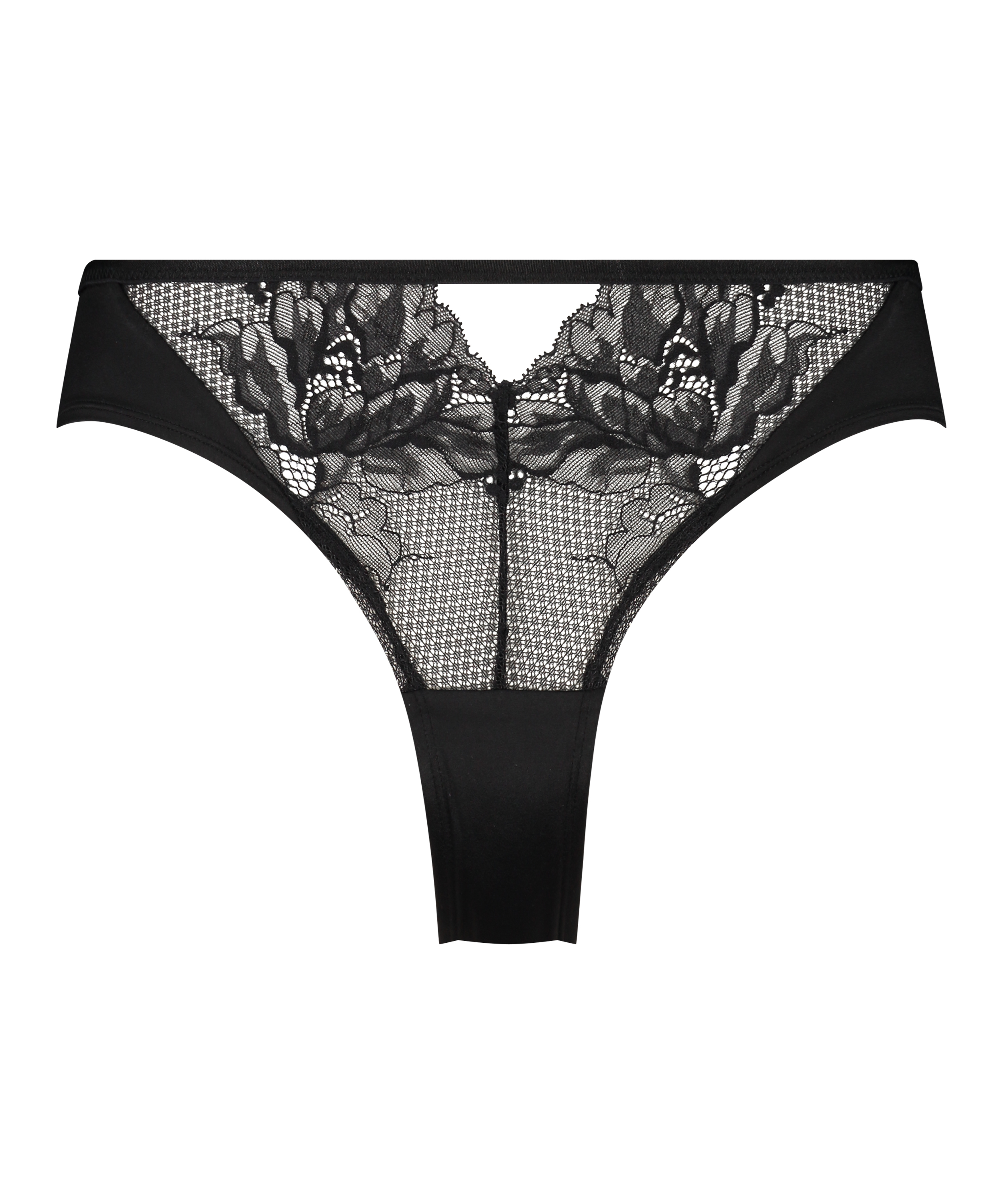 Slip brésilien Leonie, Noir, main