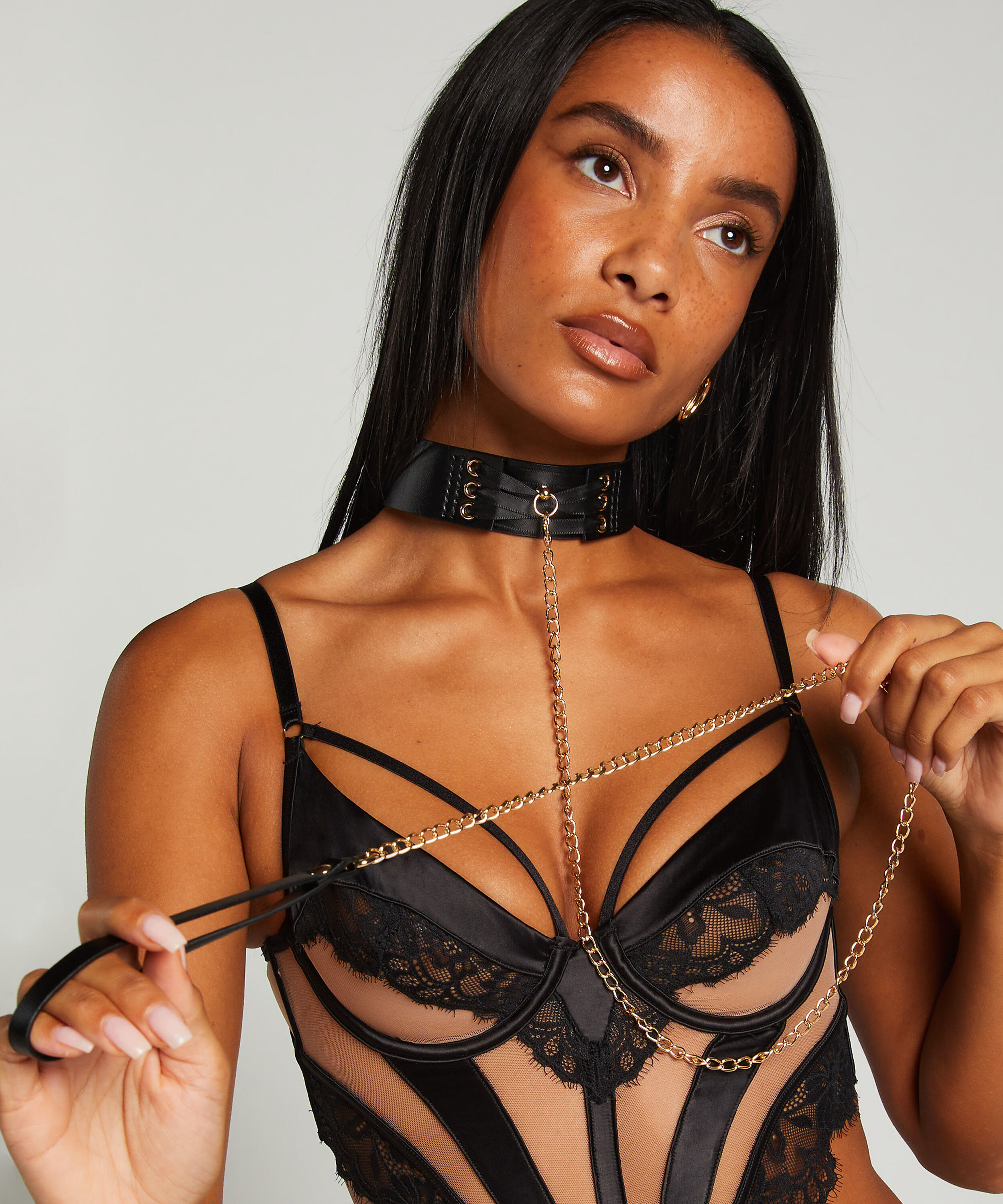 Private Choker Leash, Noir Private Choker Leash, Noir