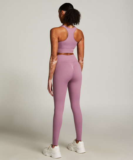 Legging de sport sans coutures taille haute HKMX, Violet