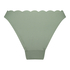 Slip de Bikini Échancrés Scallop, Vert