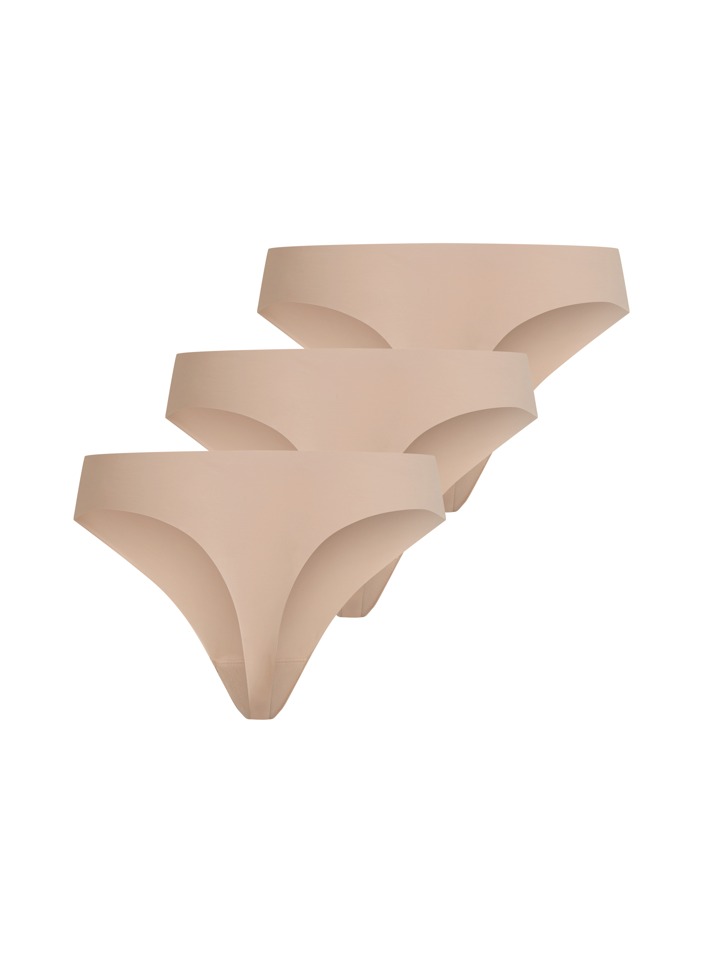 Lot de 3 strings invisibles, Beige, main