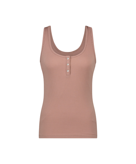 Singlet Henley, Marron