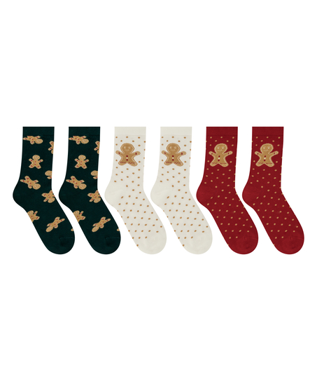 3 paires de chaussettes Giftpack, Vert
