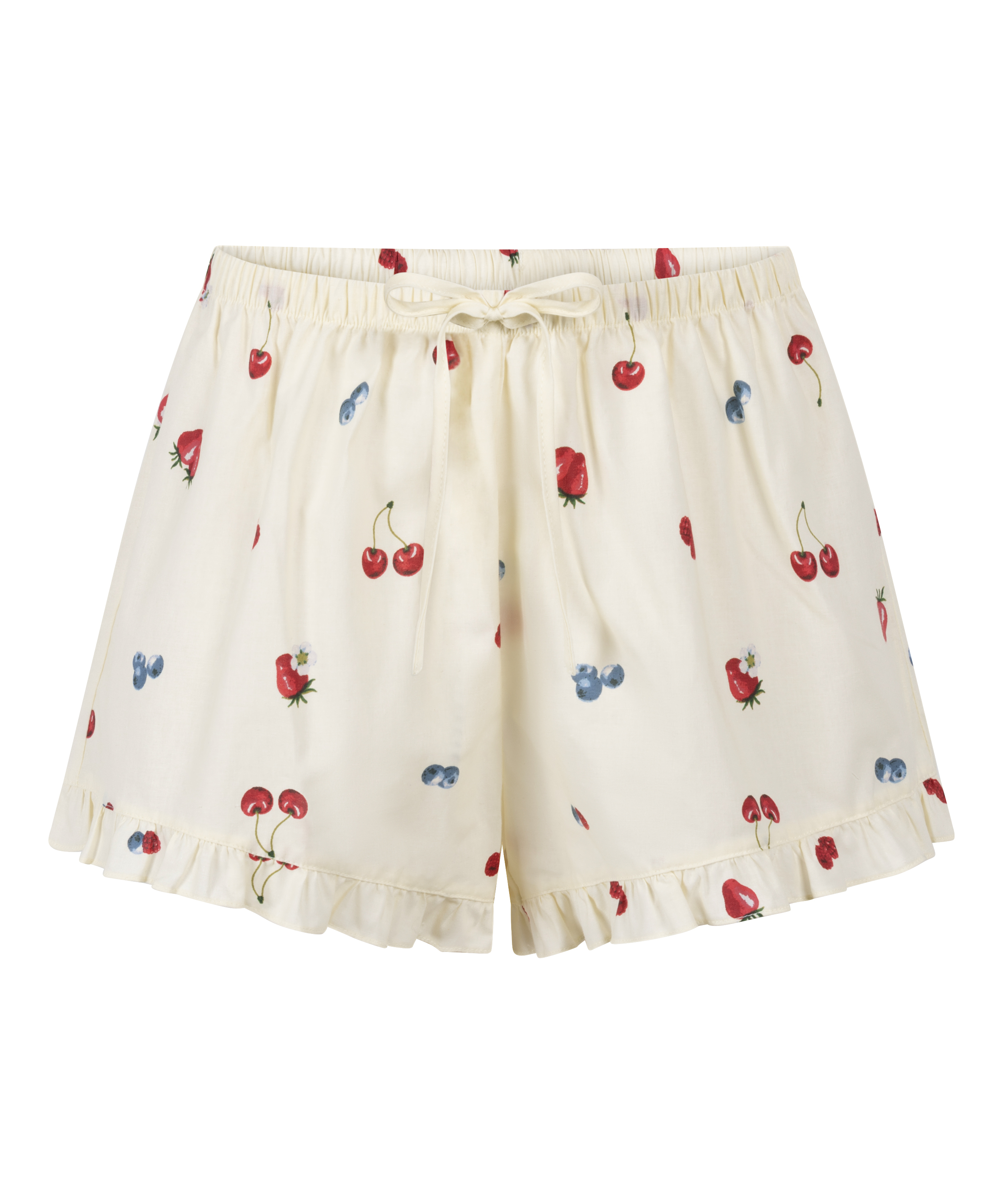 Short tissé, Jaune, main