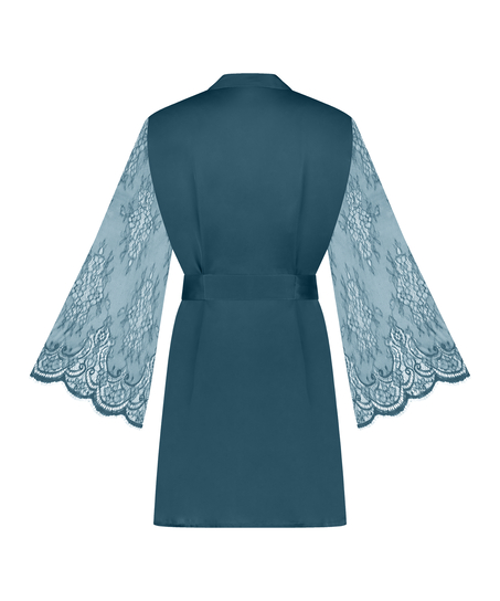 Kimono Satin, Bleu