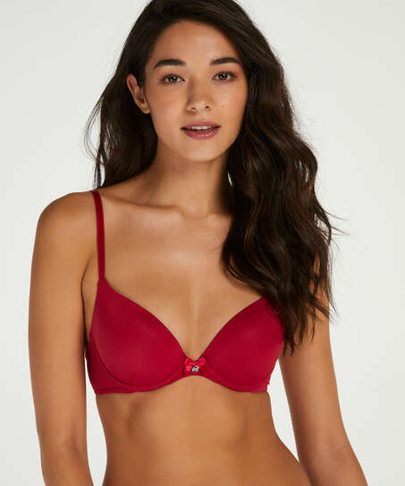 Soutien-gorge &agrave; armatures pr&eacute;form&eacute; Plunge, Rouge