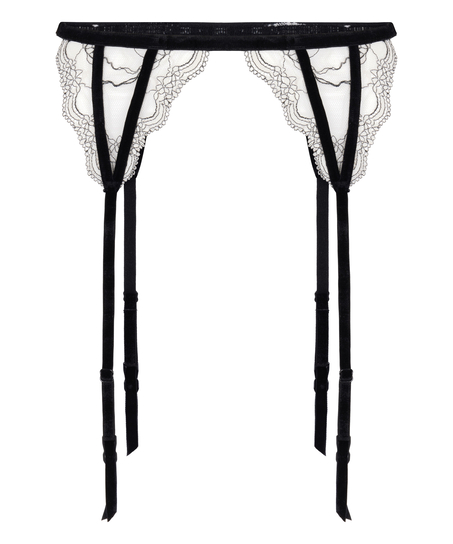 Porte-jarretelles Agnes, Blanc