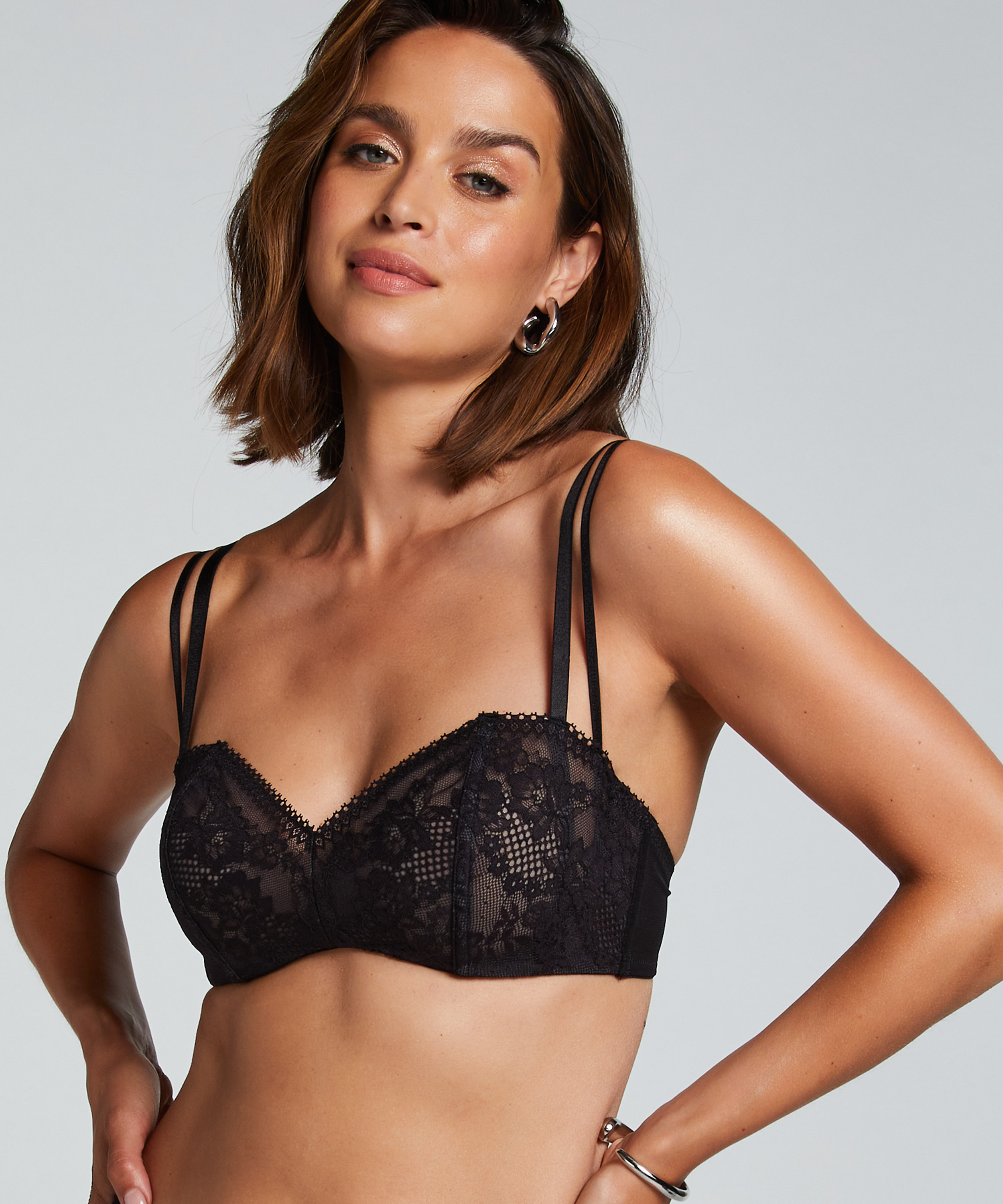 Soutien-gorge à armatures non préformé Vera, Noir, main