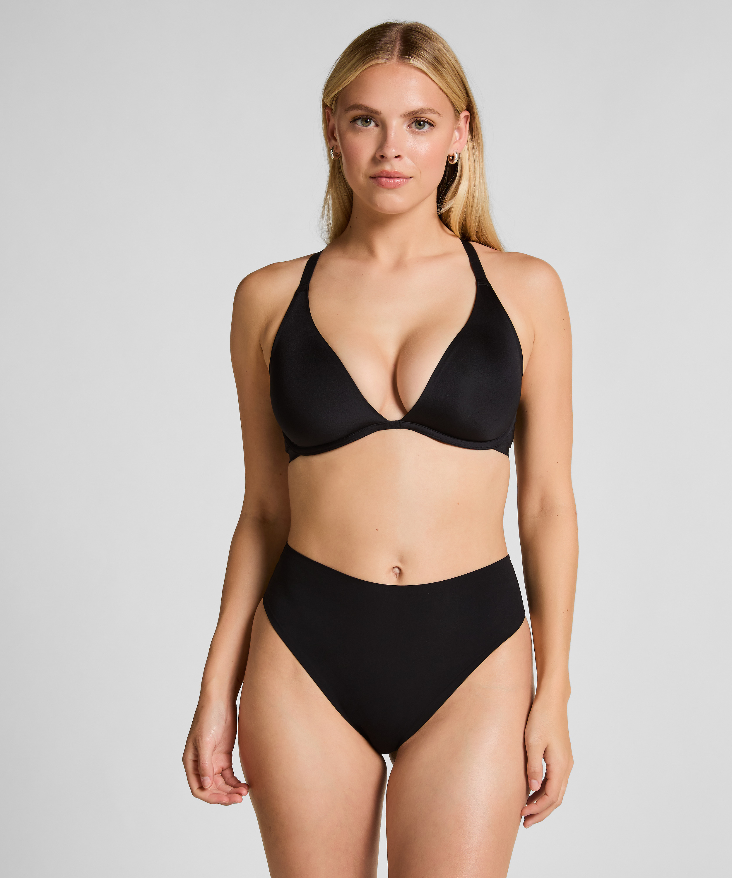 Soutien-gorge à armatures non-préformé Smooth, Noir, main
