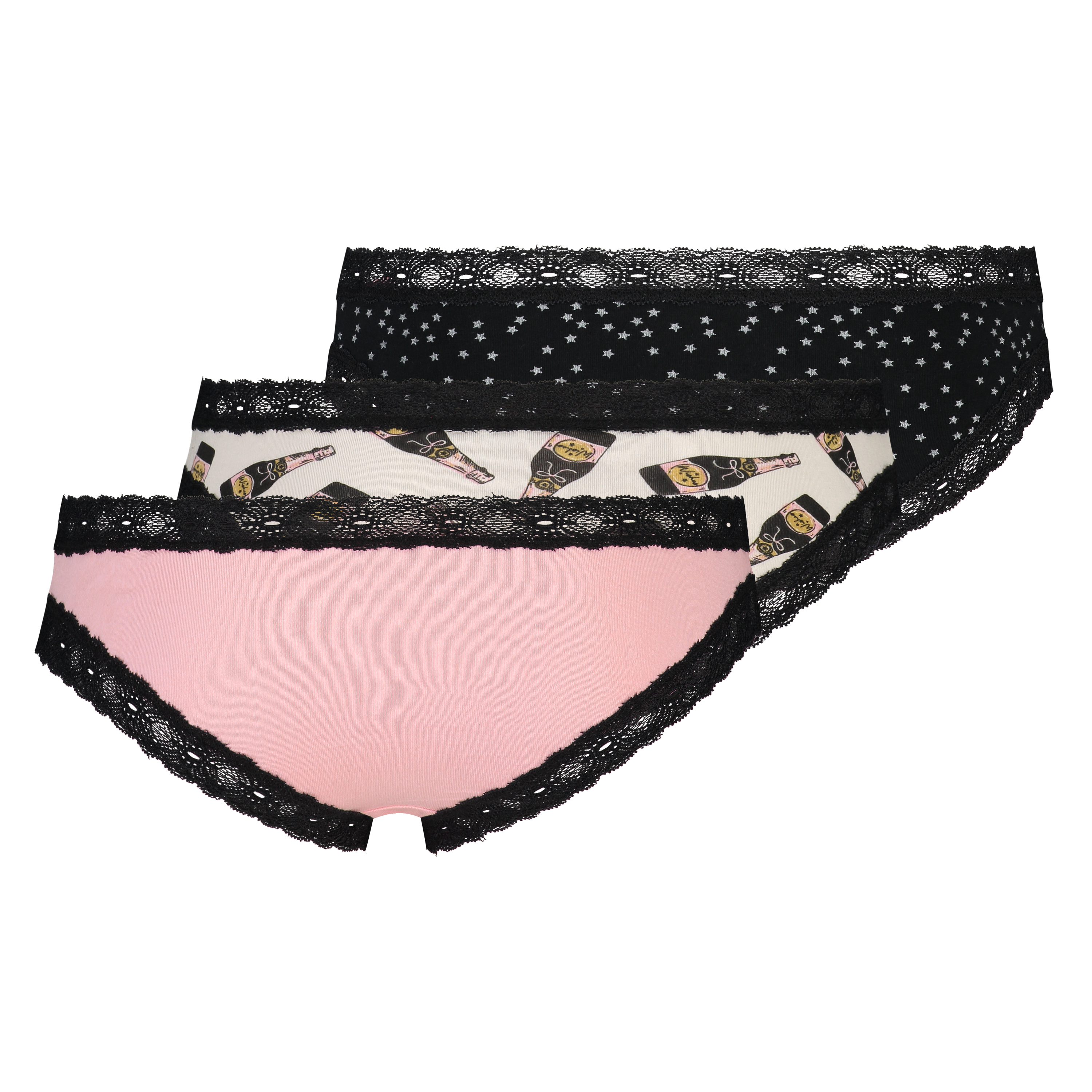 Lot de 3 brésiliens Classics, Noir, main