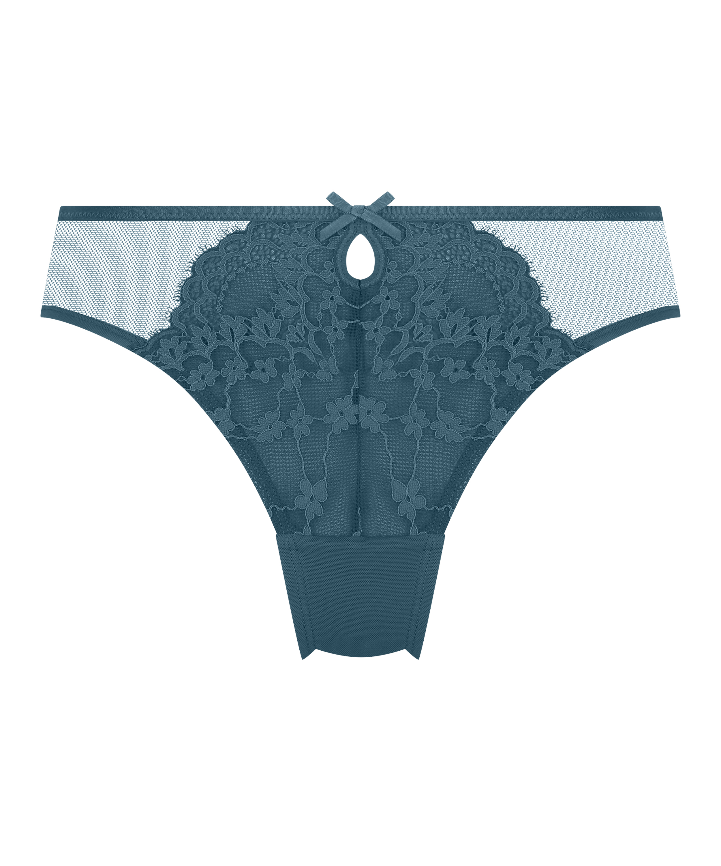 Slip brésilien Astrid, Bleu, main