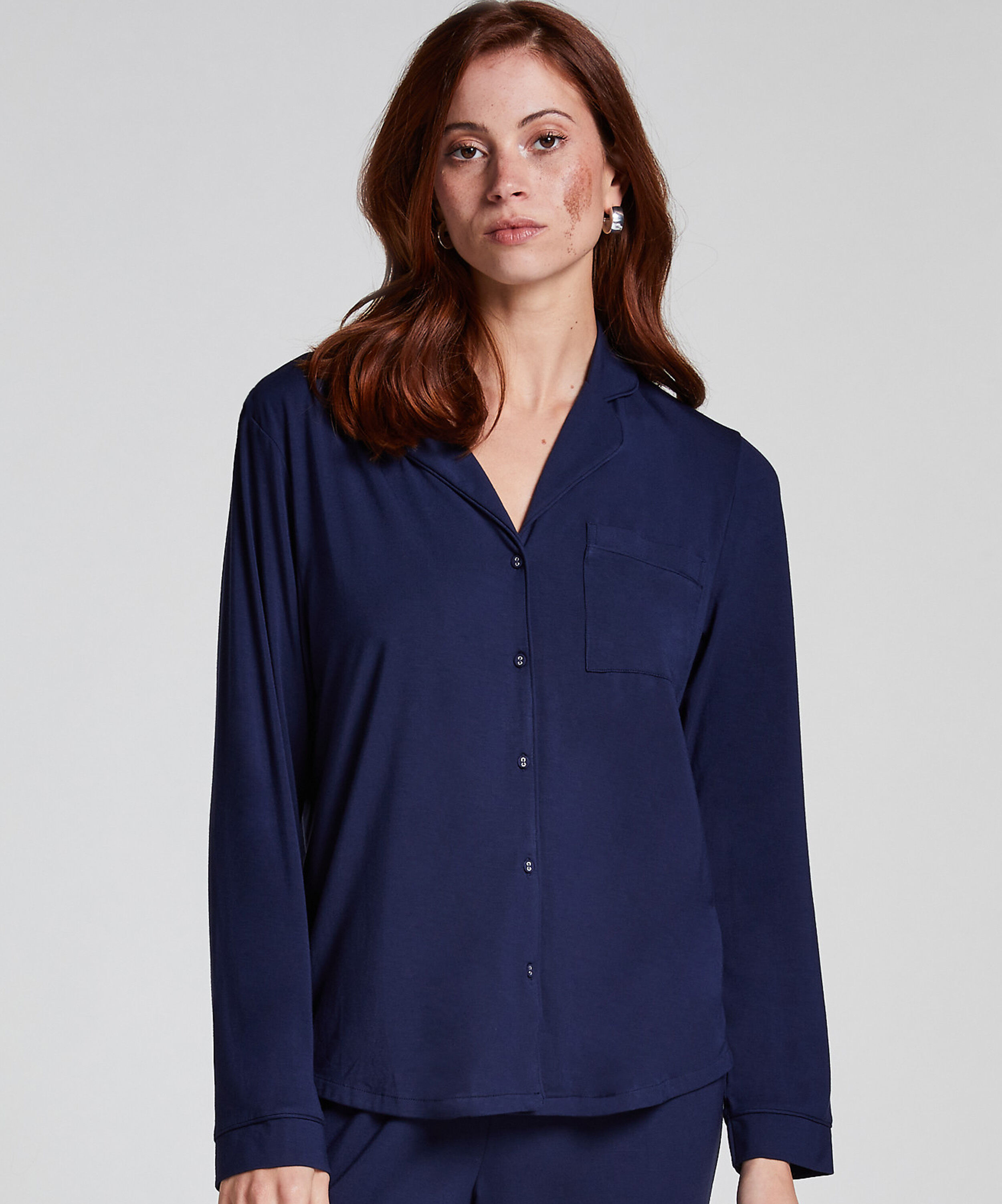 Veste à manches longues en jersey Essential, Bleu