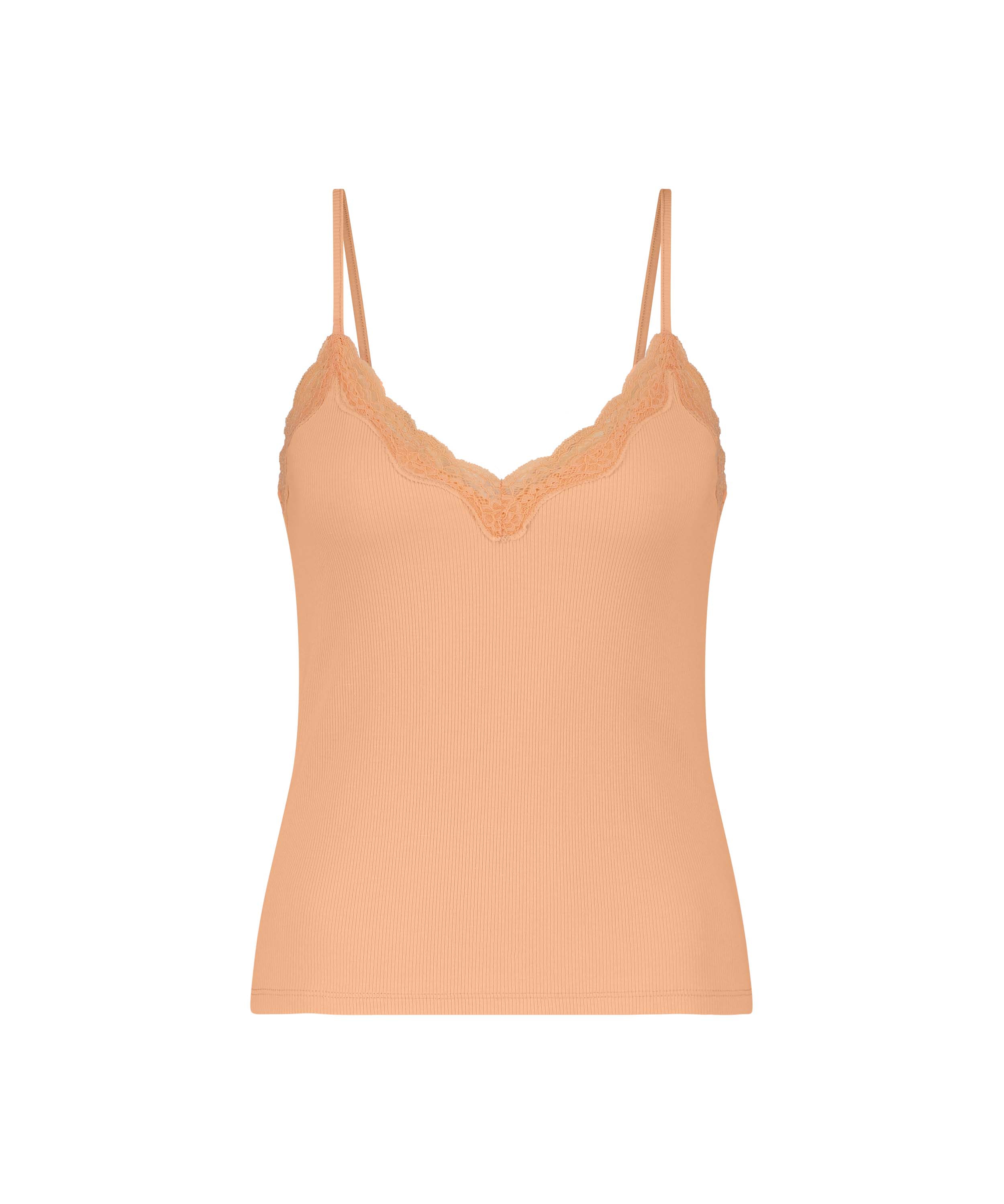 Top Cami Rib Lace, Rose, main