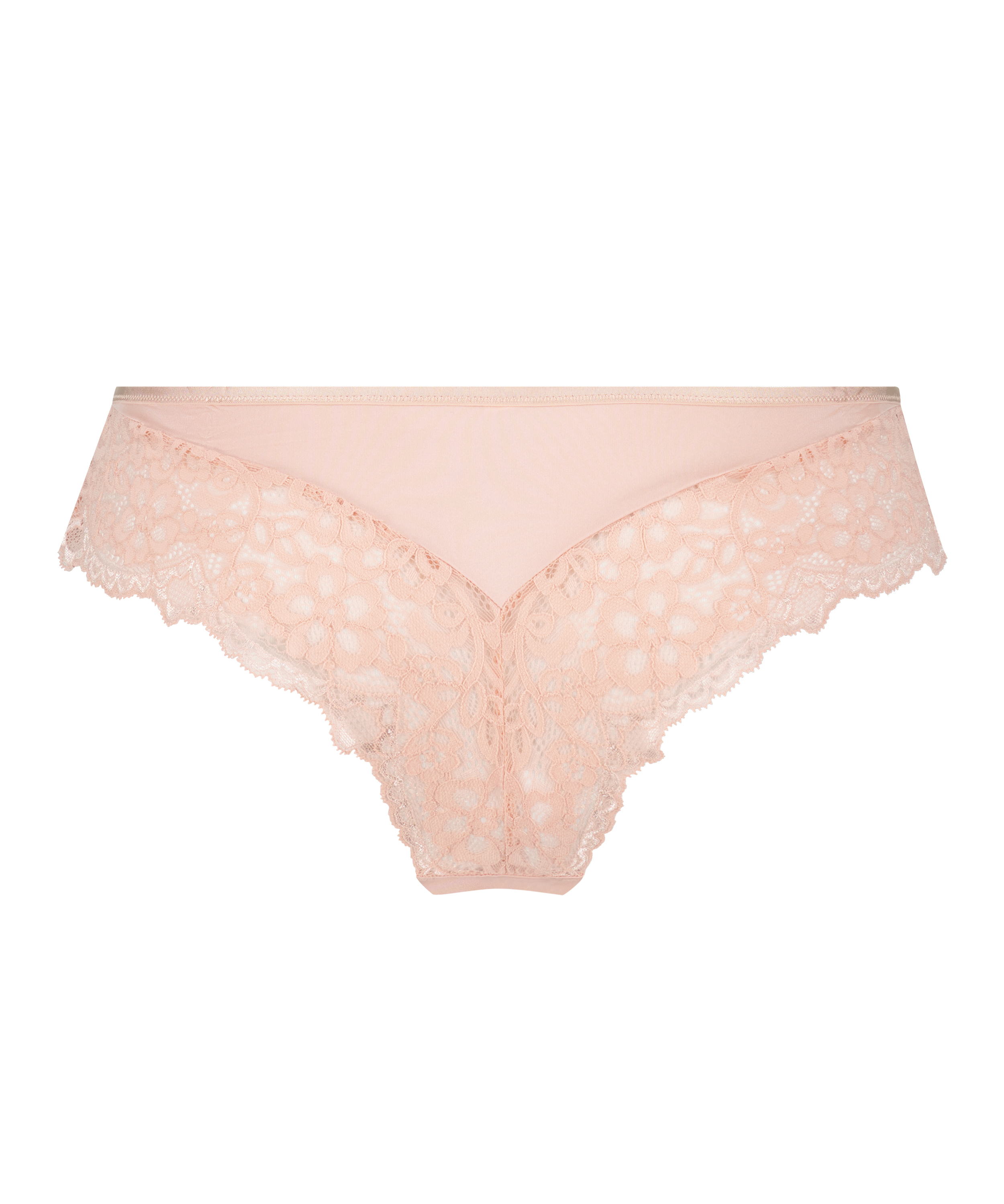 Slip brésilien Marine, Rose, main