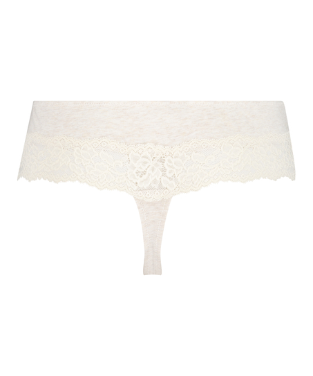 Boxer string Coton, Beige