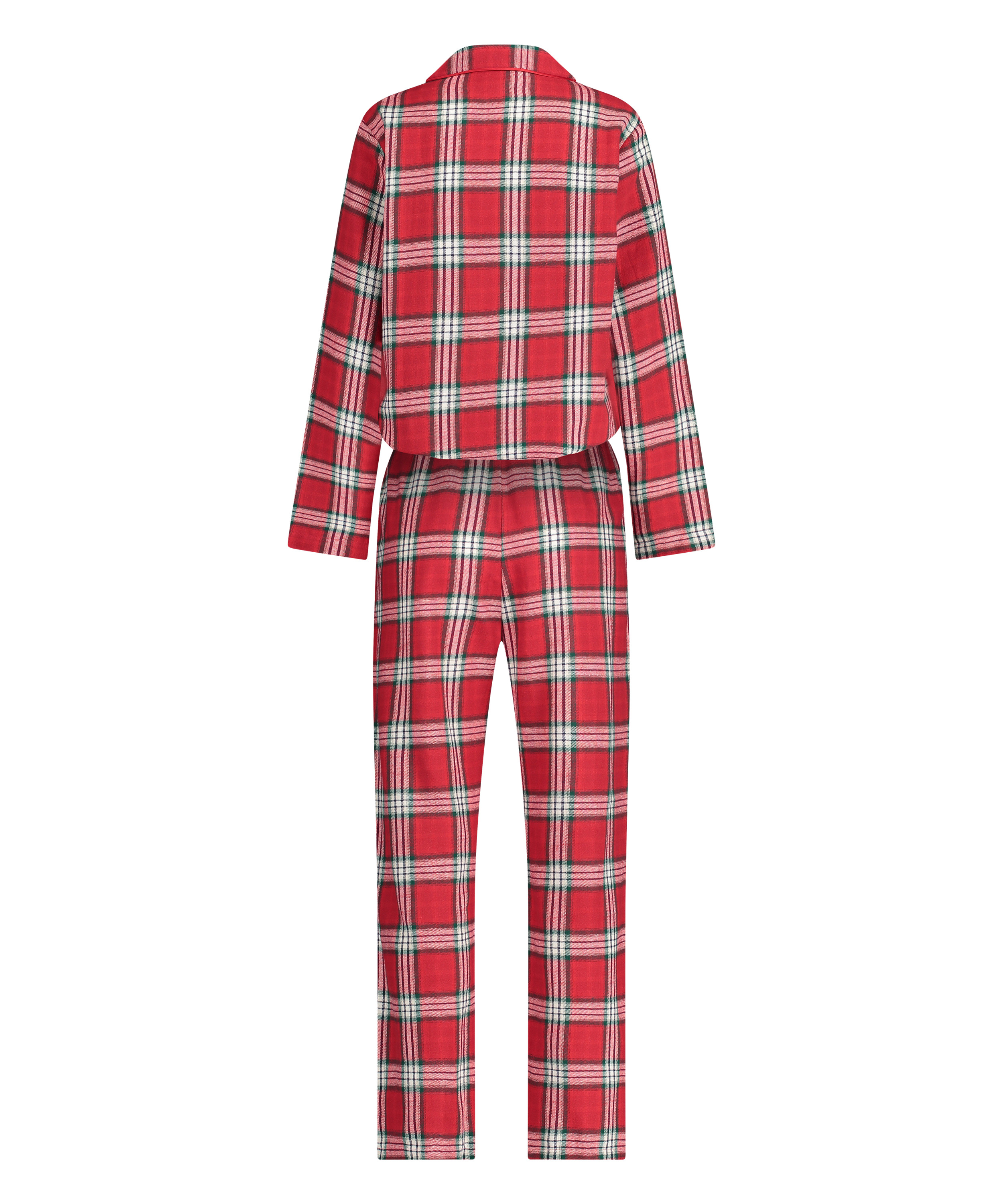 Pyjama Check Twill, Rouge, main