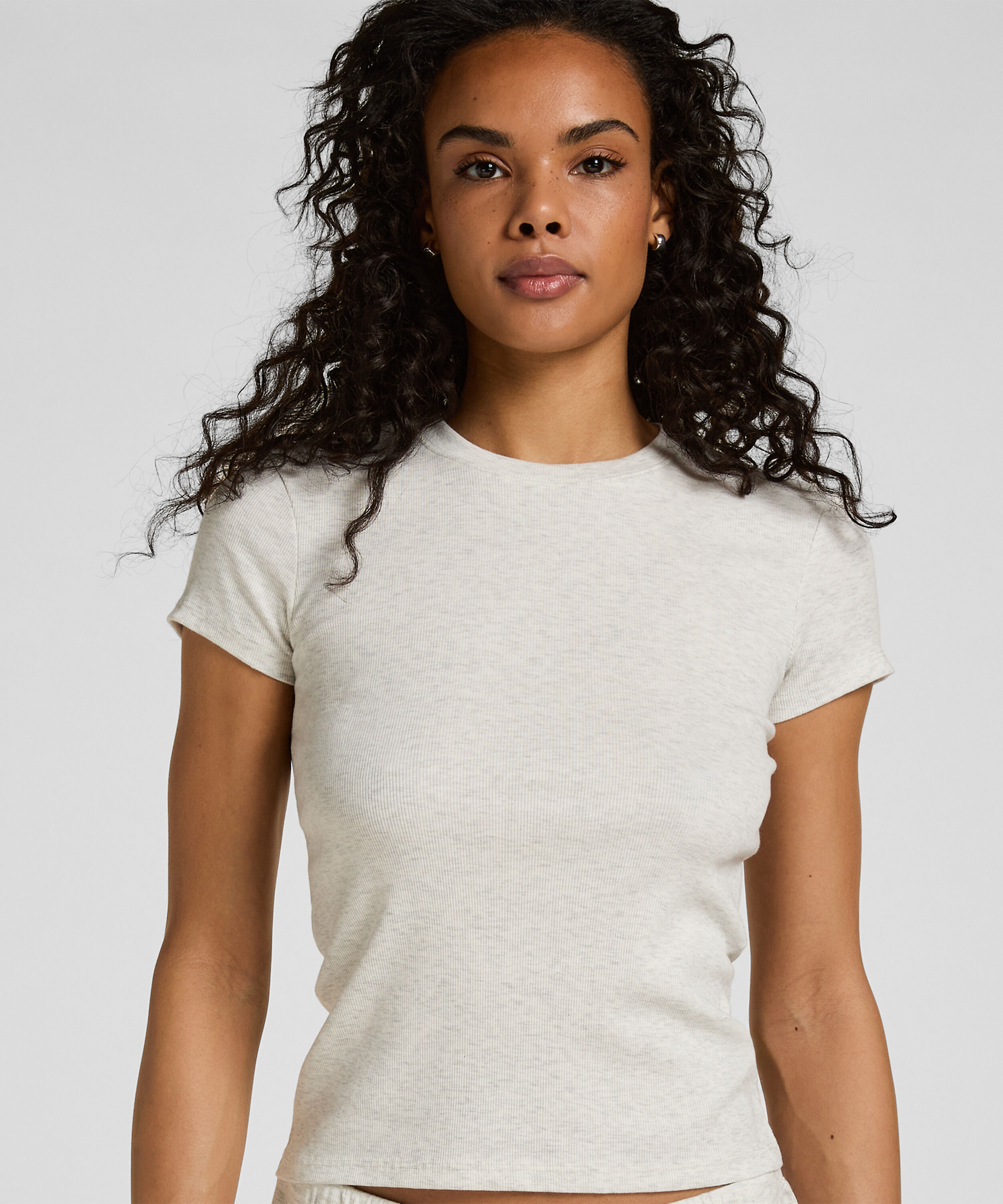 Haut de Pyjama à Manches Courtes, Gris Haut de Pyjama à Manches Courtes, Gris