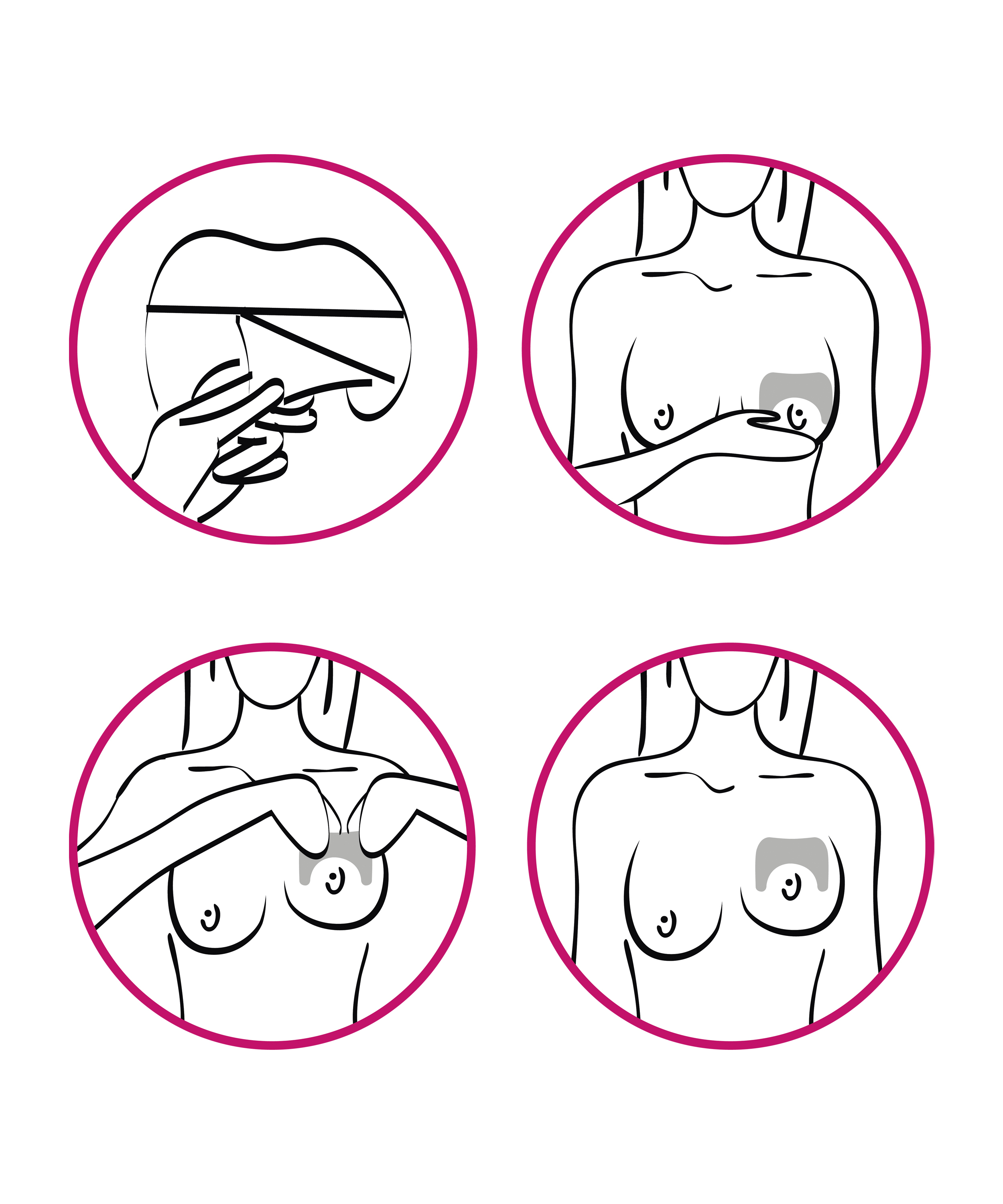 2 paquets de cache-tétons avec effet galbe, Beige, main