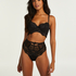 Soutien-gorge long rembourr&eacute; &agrave; armatures Raine, Noir
