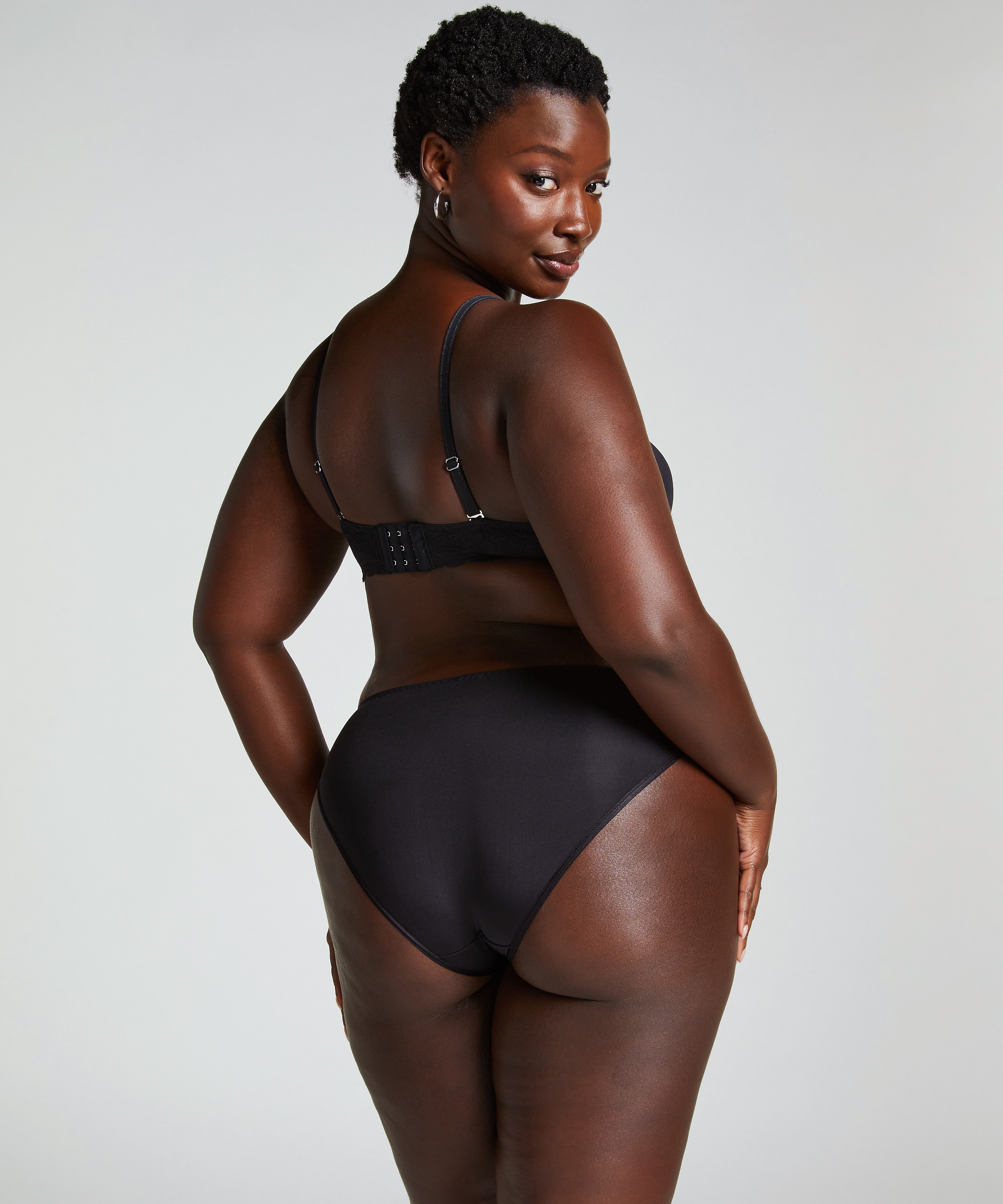 Lot de 2 slips Angie, Noir, main